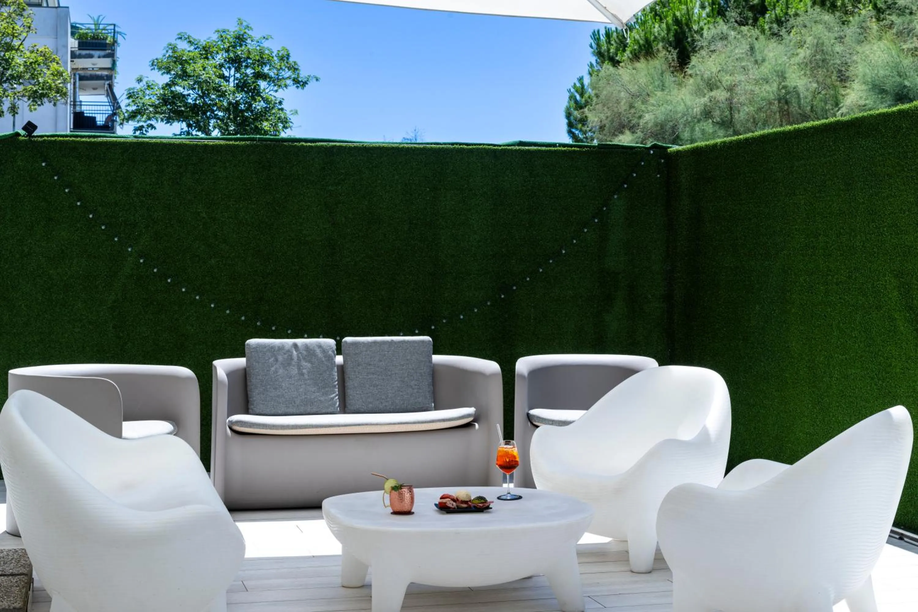 Patio in Hotel La Siesta