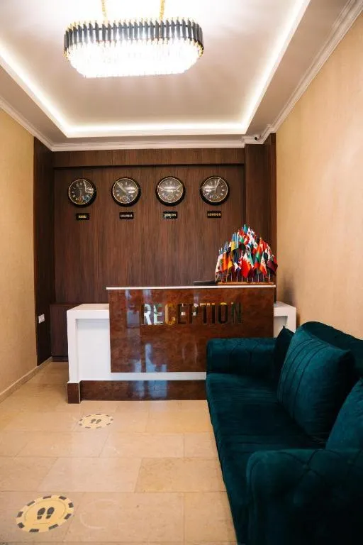 Lobby or reception in The Clocktower Hotel