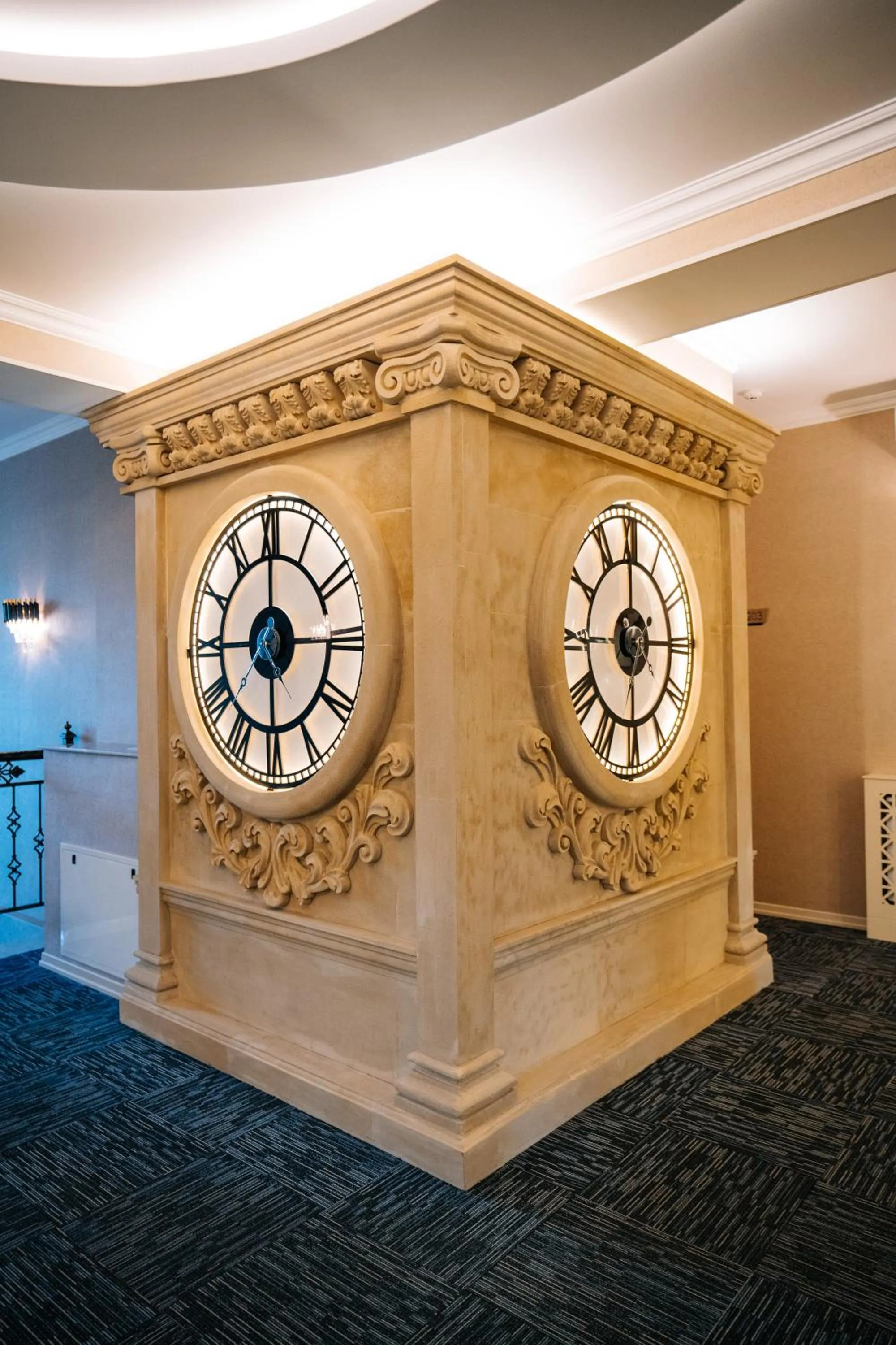 On site in The Clocktower Hotel