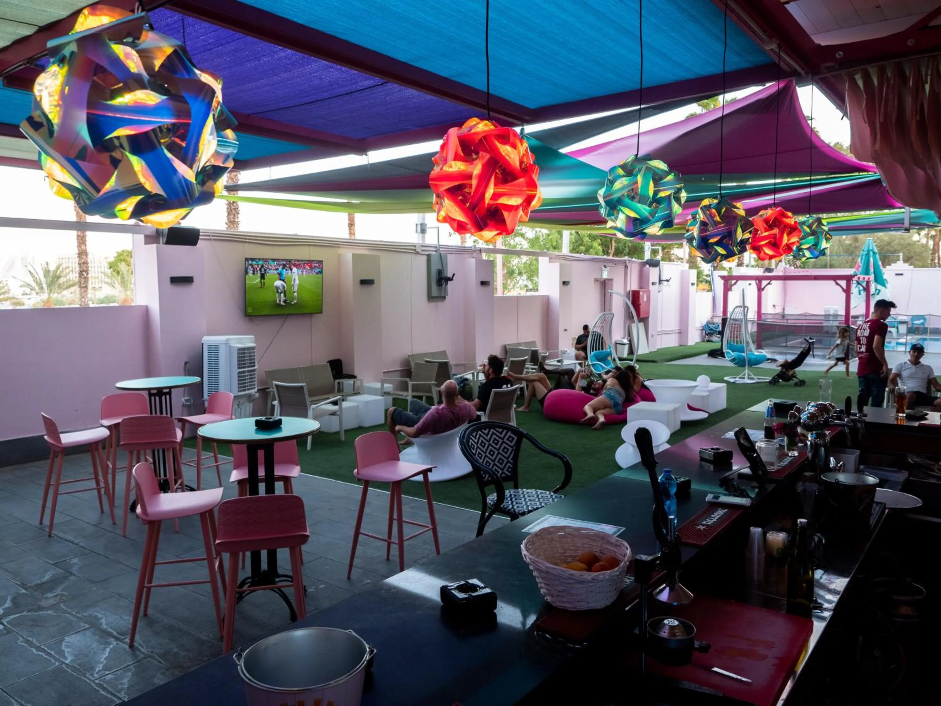 Seating area in Abraham Eilat