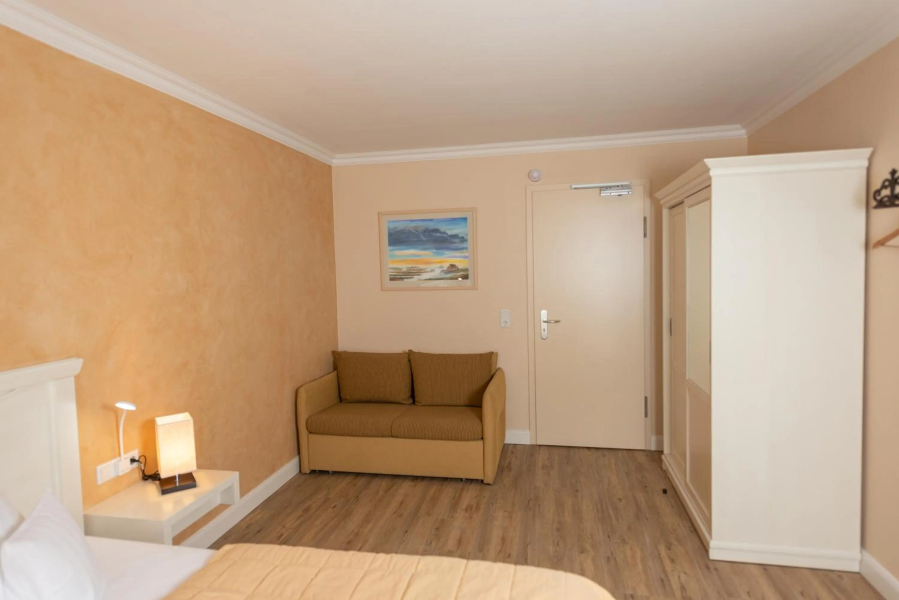 Seating area, Bed in Hotel & Restaurant Alte Schule