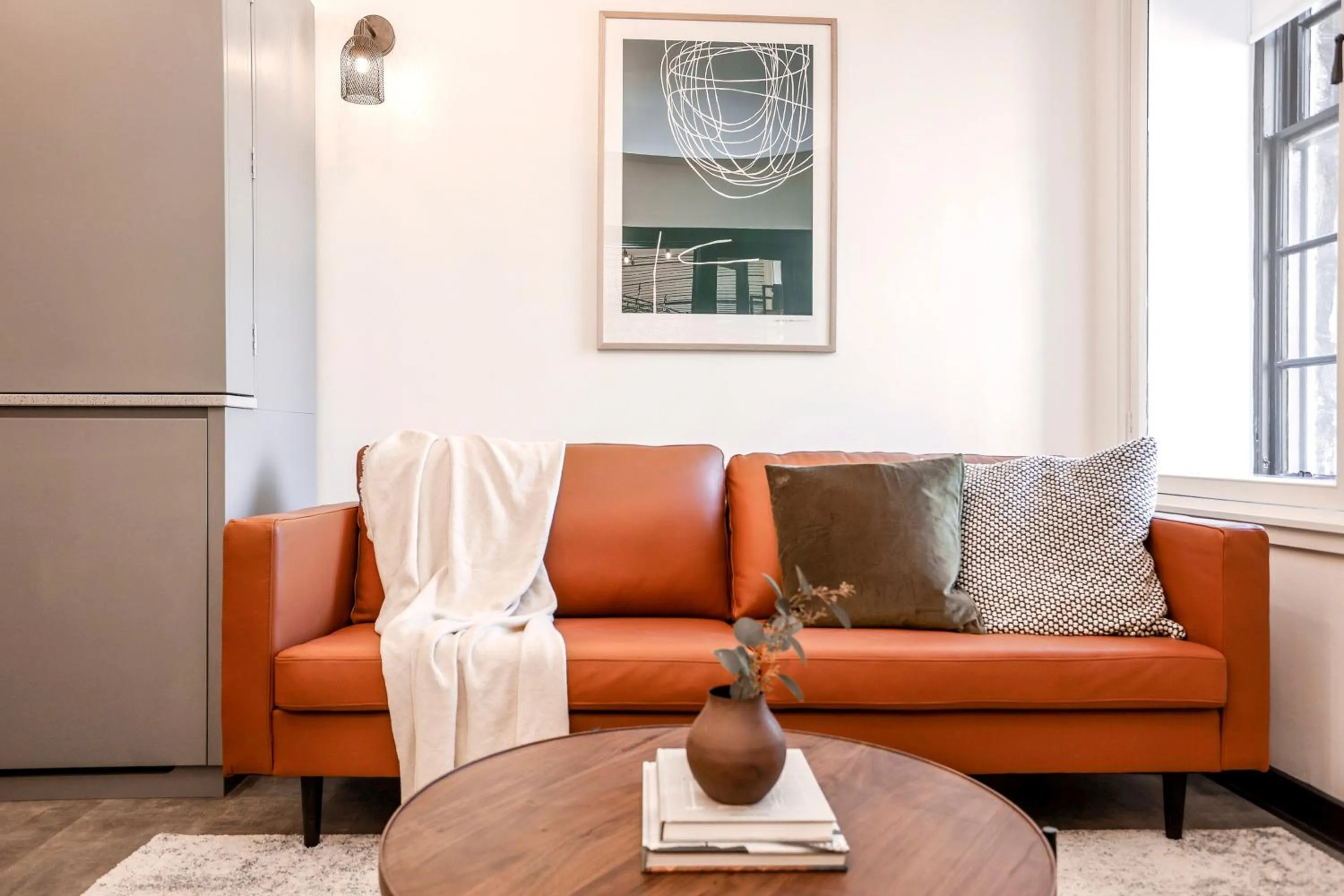 Living room in The Brewers Rooms Contemporary Aparthotel