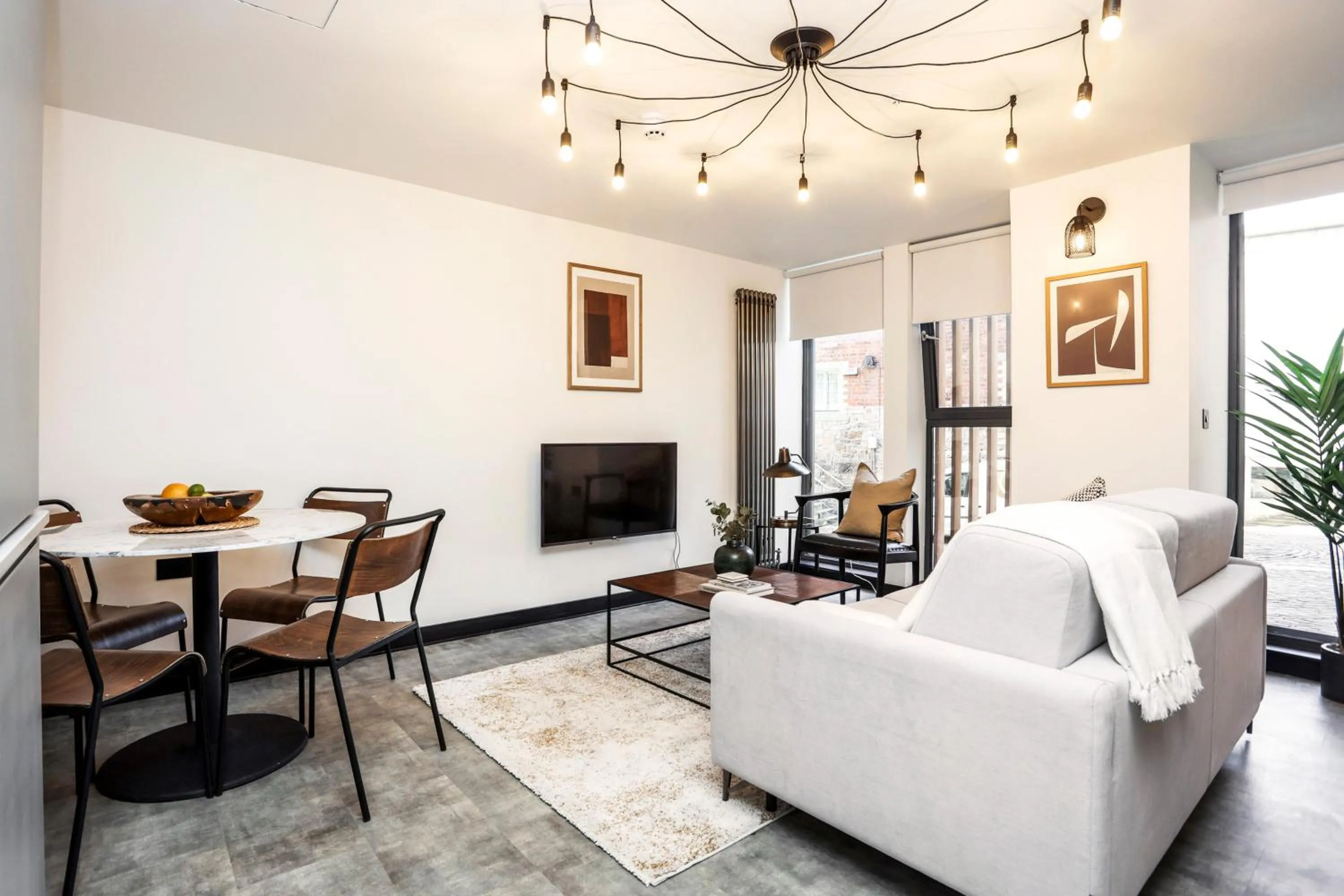 Living room in The Brewers Rooms Contemporary Aparthotel