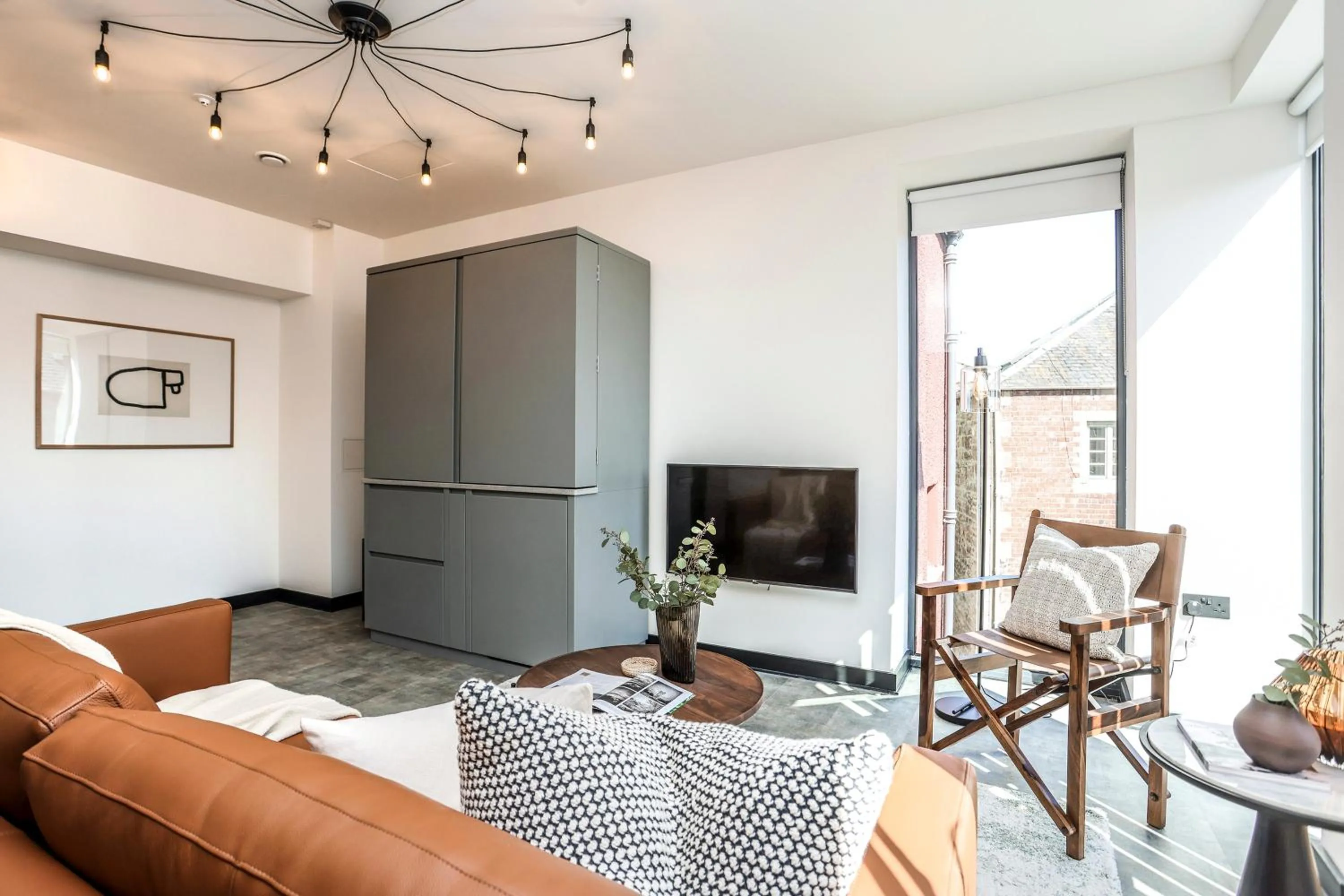 Living room in The Brewers Rooms Contemporary Aparthotel