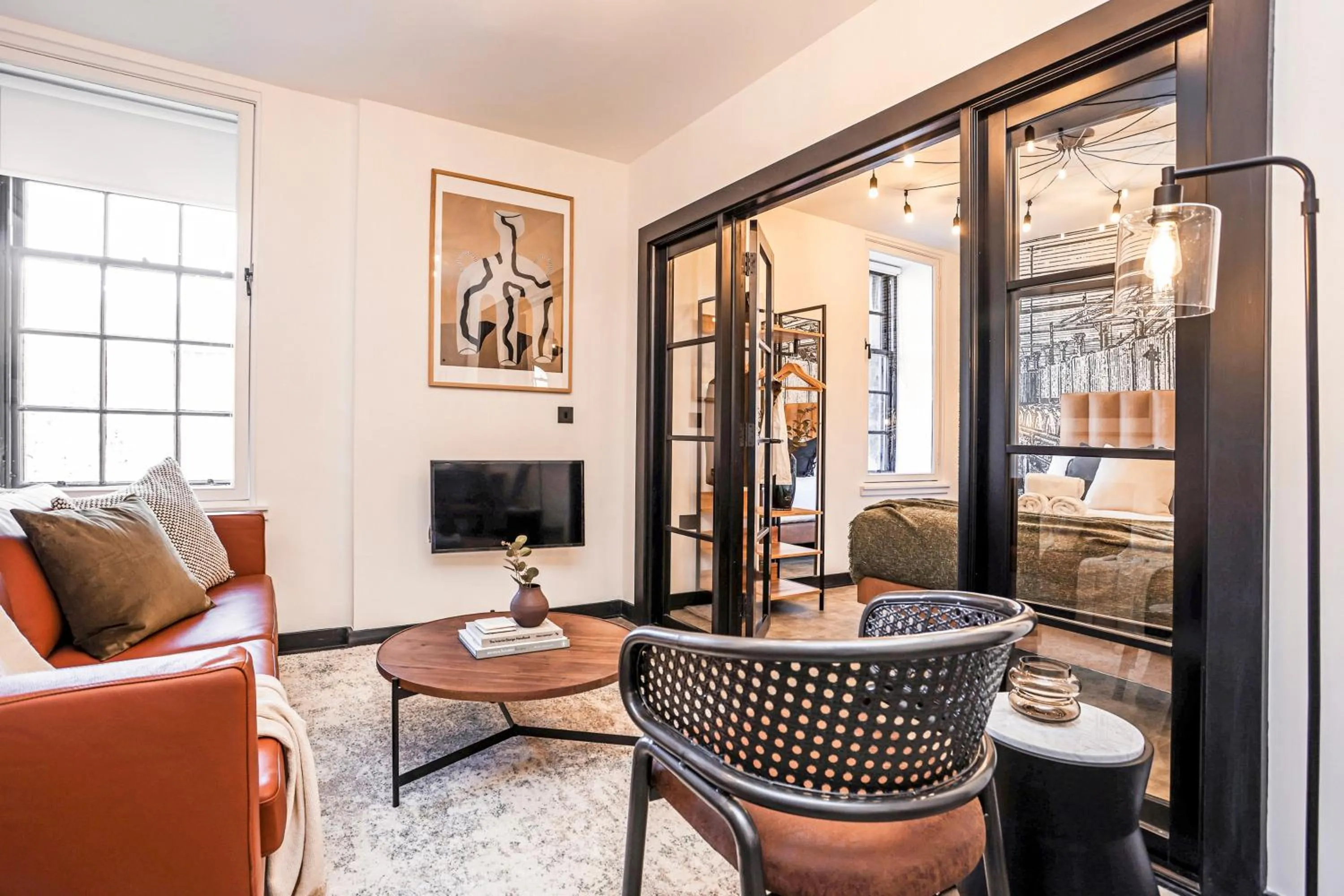 Living room in The Brewers Rooms Contemporary Aparthotel