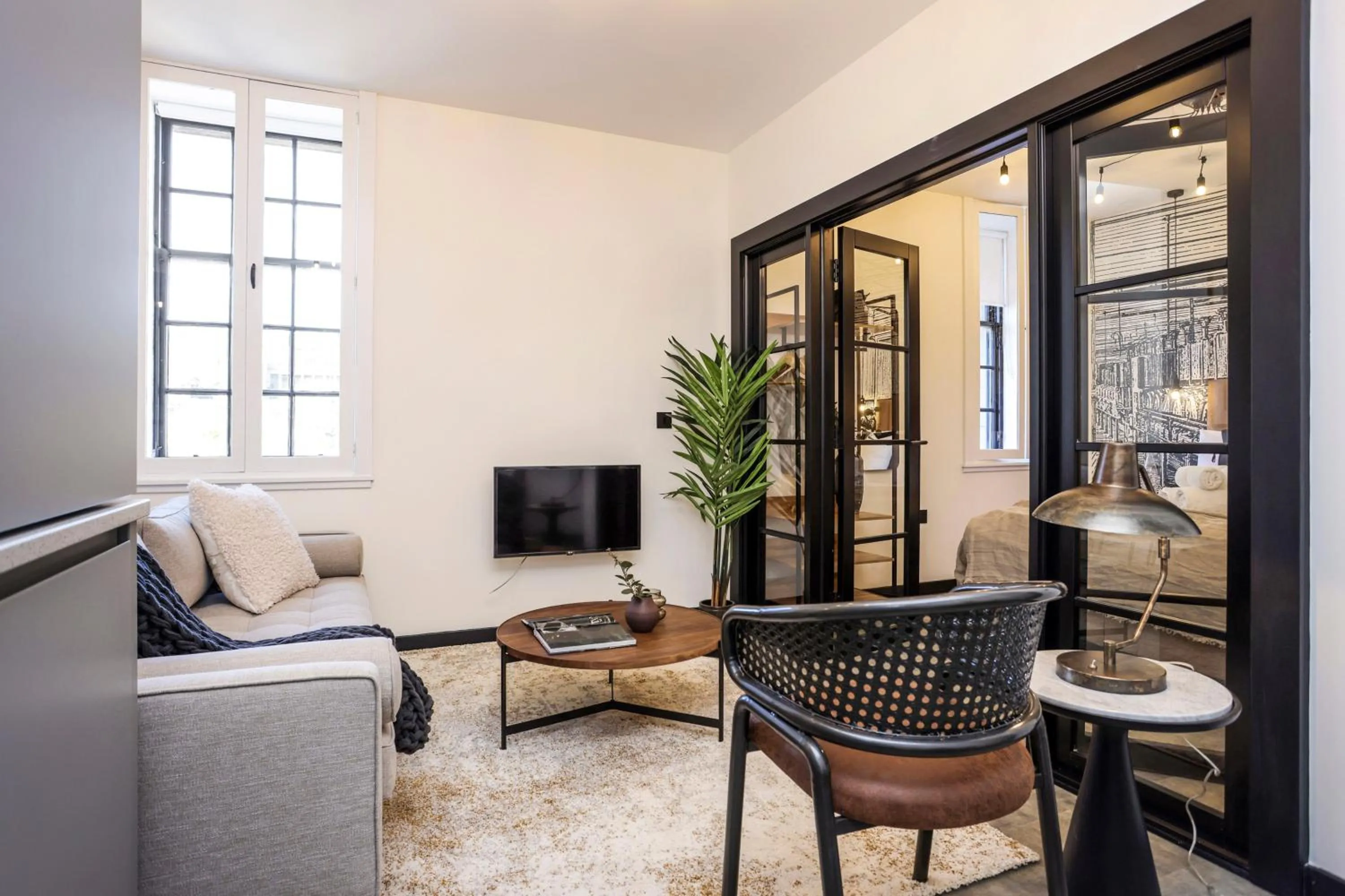 Living room in The Brewers Rooms Contemporary Aparthotel