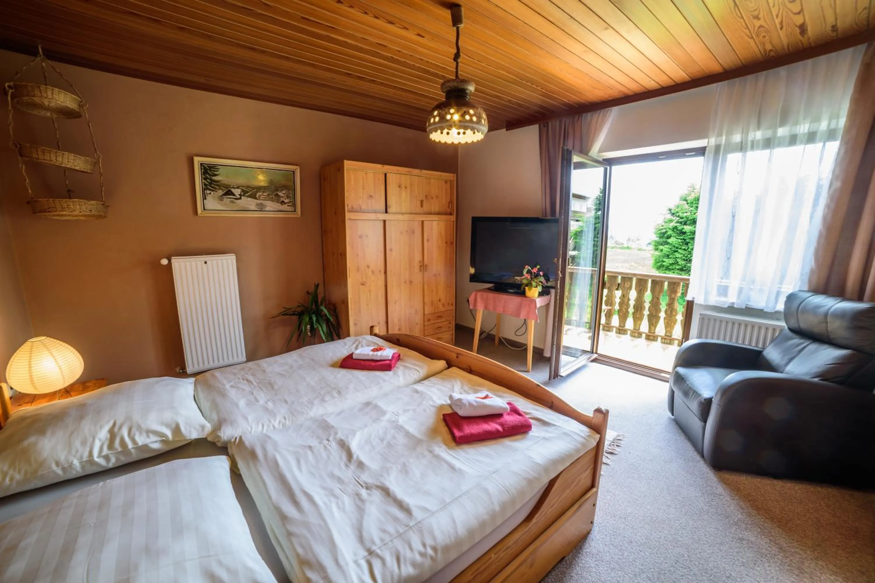 Family Room with Balcony (4 Adults) - single occupancy in Pension Arberwald