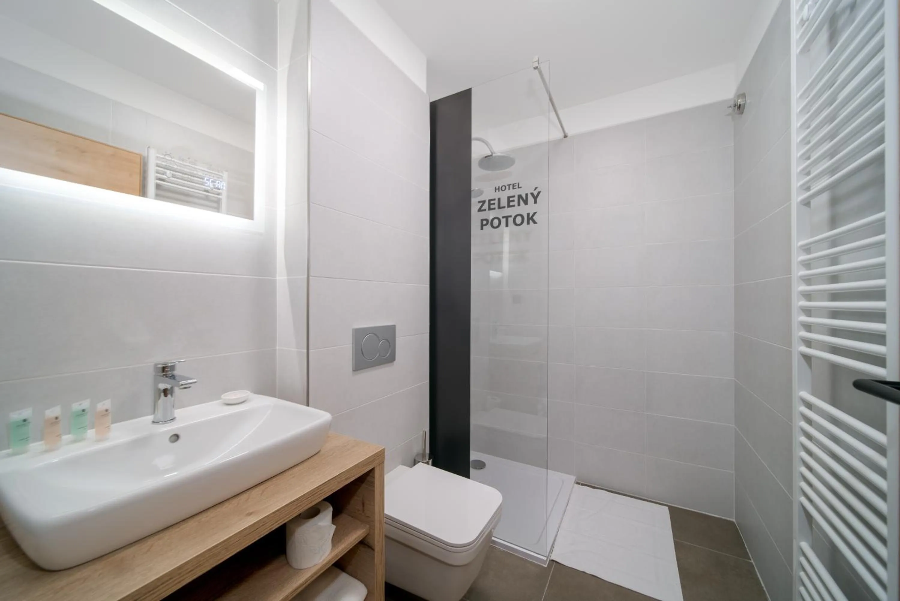 Shower in Hotel Zelený potok