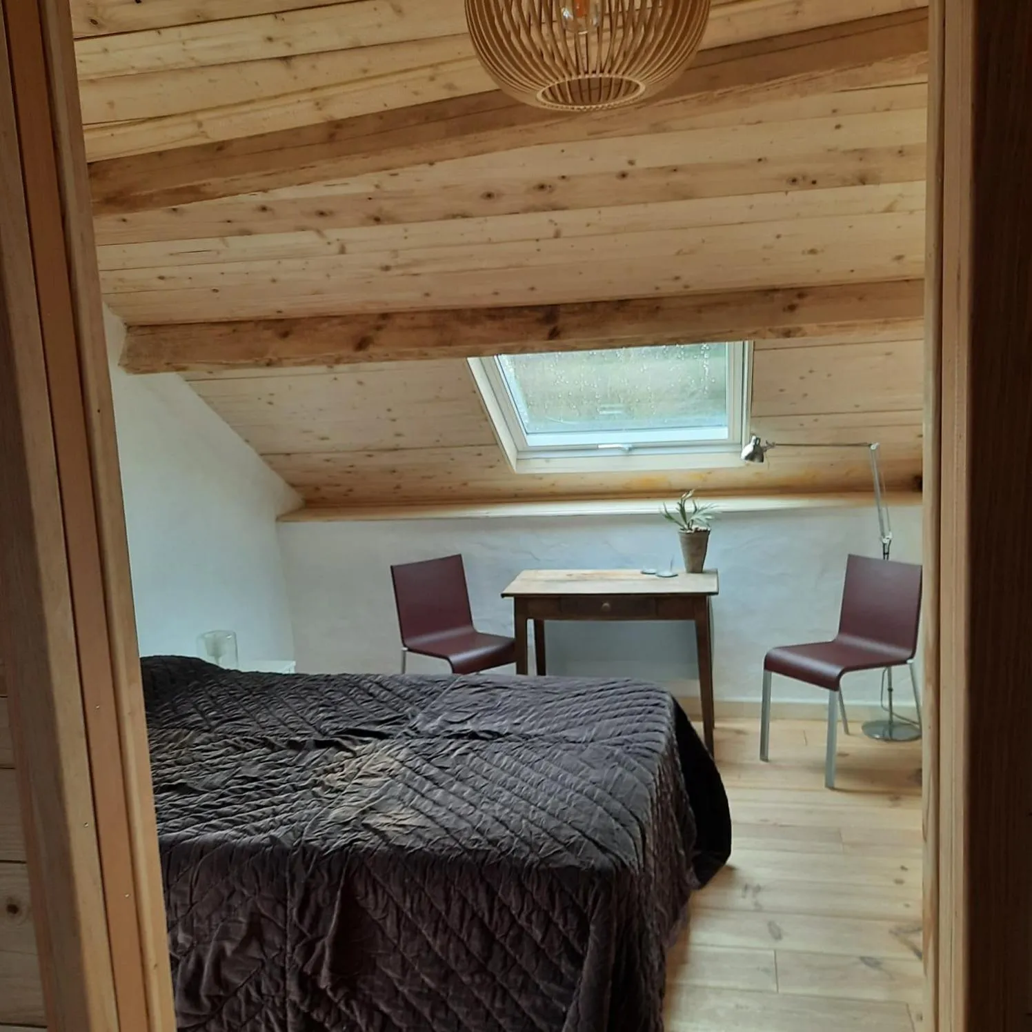 Bedroom, Bed in Chambre d'hôte Le Châtaignier