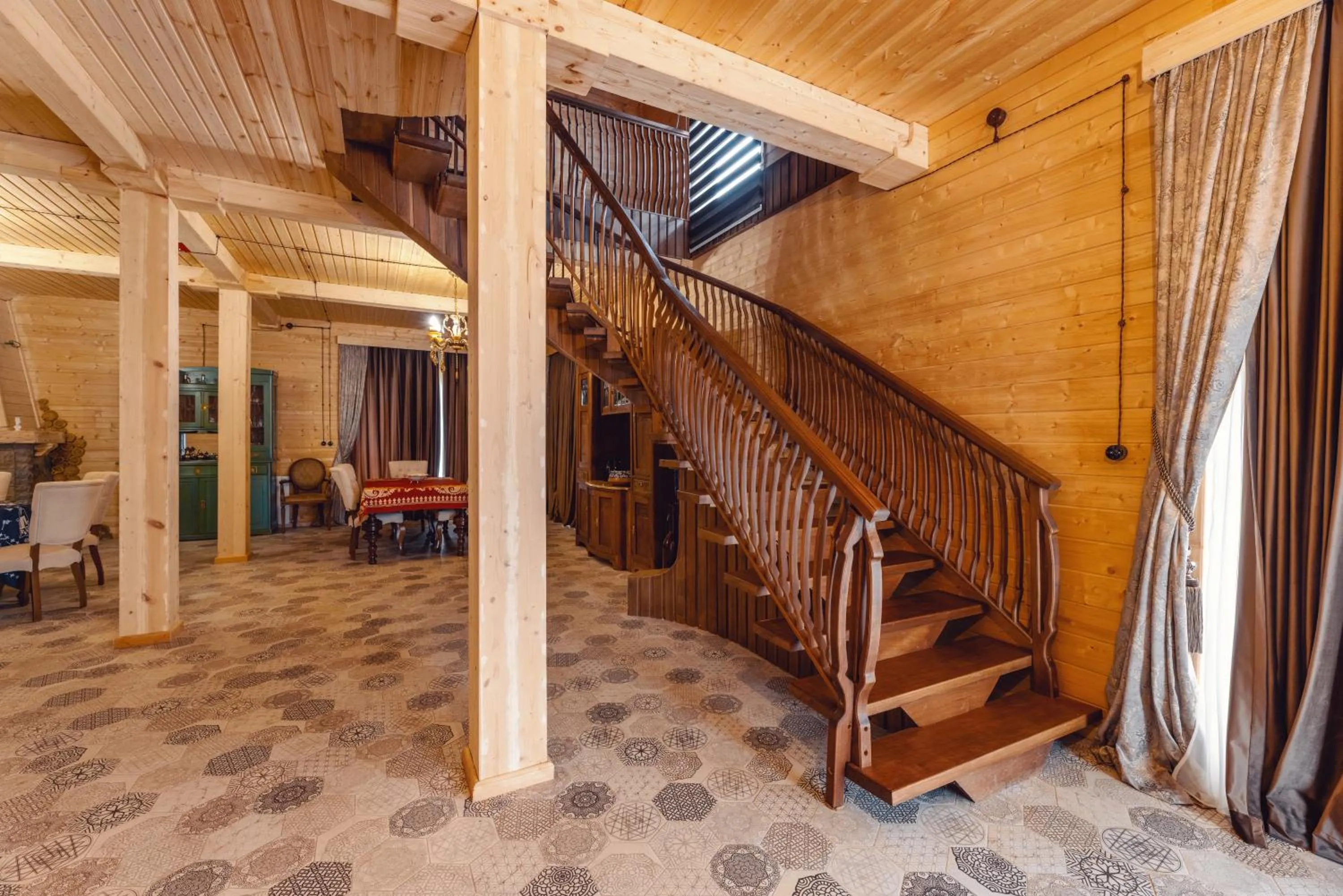 Seating area in Hotel Chateau Kvirike