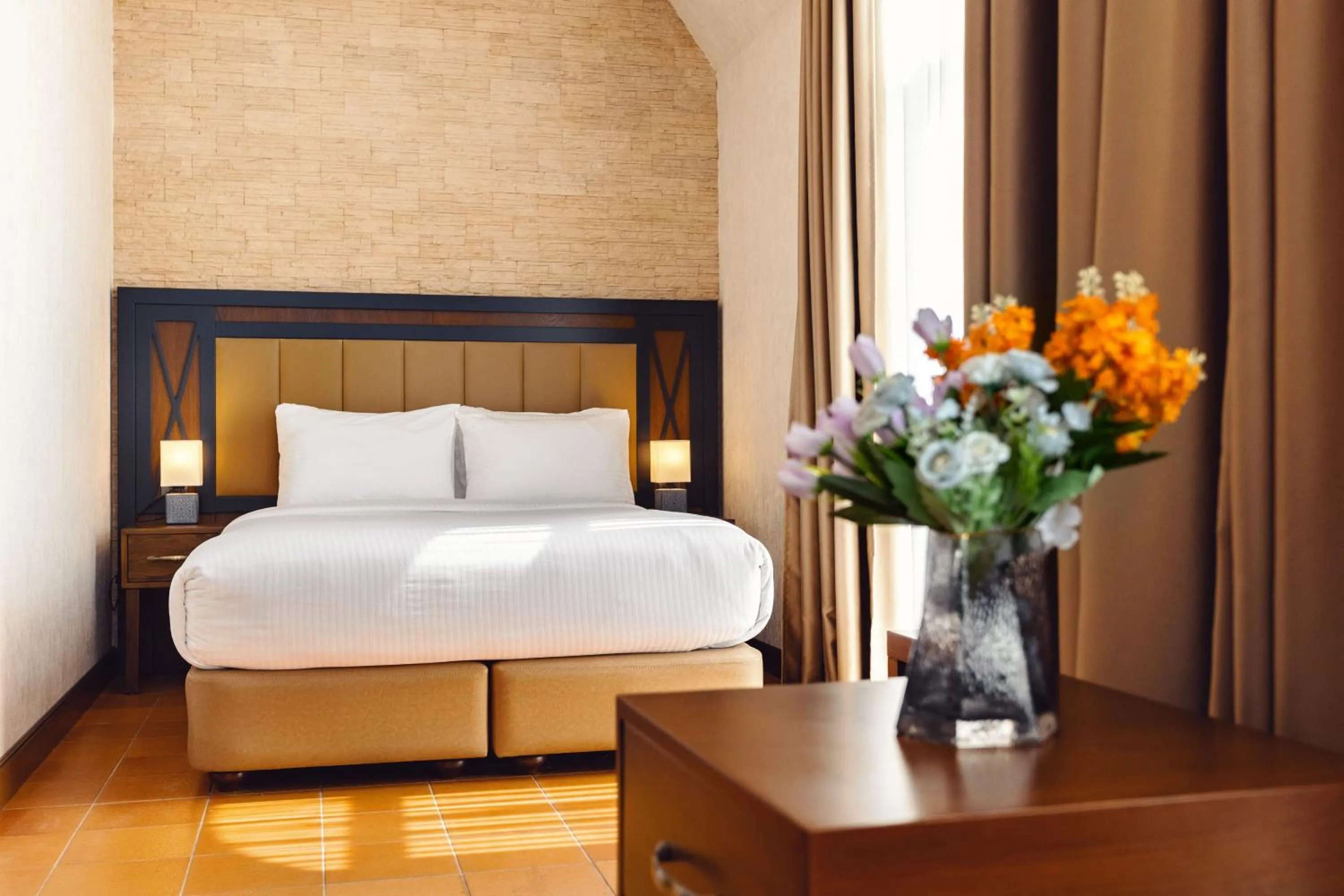 Bed in Hotel Chateau Kvirike