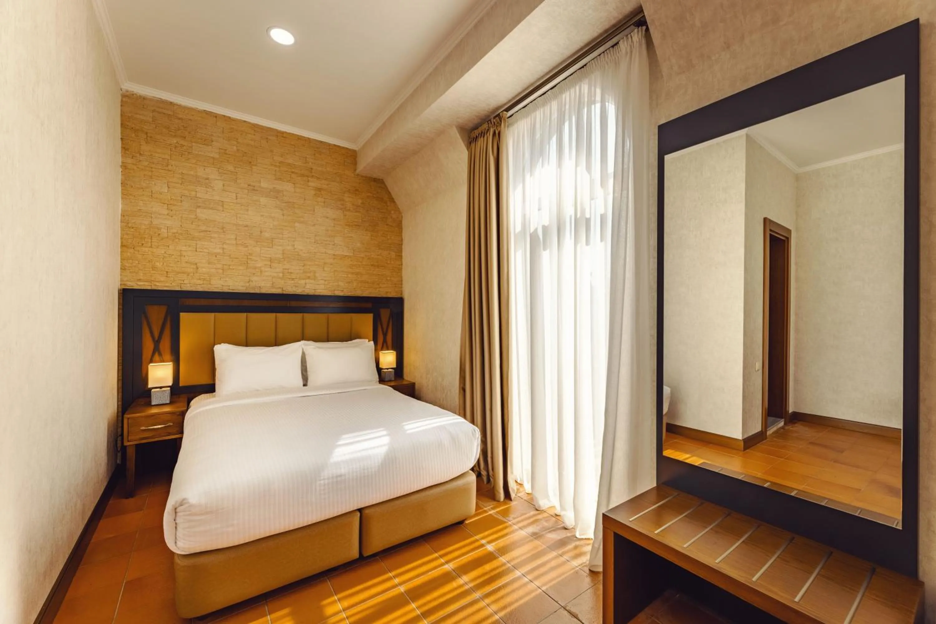 Bed in Hotel Chateau Kvirike