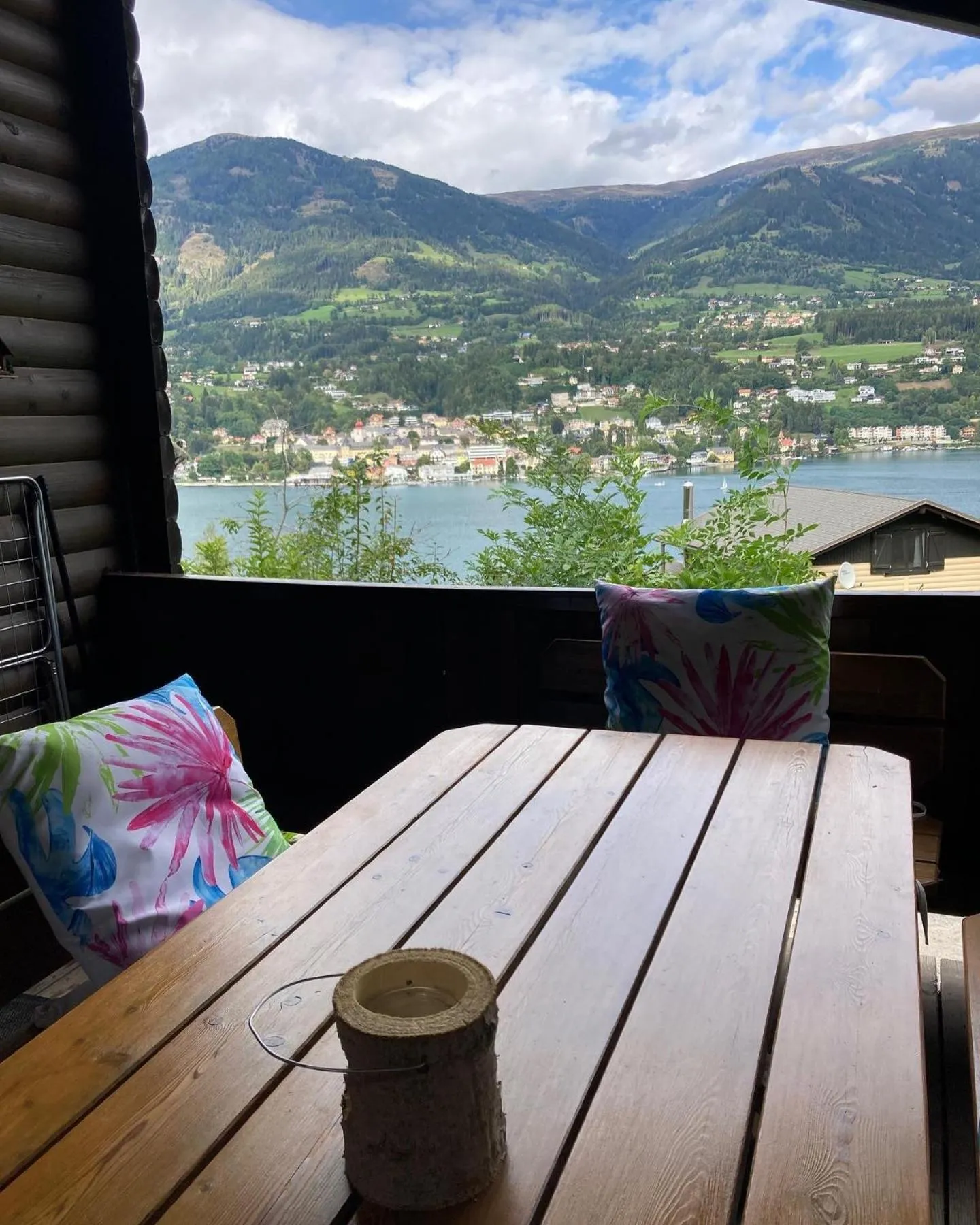 Balcony/Terrace in Kantor Village am Millstätter See - Boutique-Chalets und Lodges