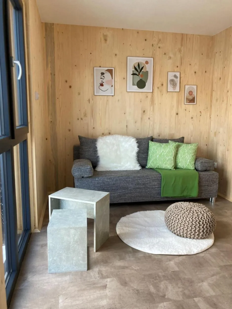 Living room in Kantor Village am Millstätter See - Boutique-Chalets und Lodges