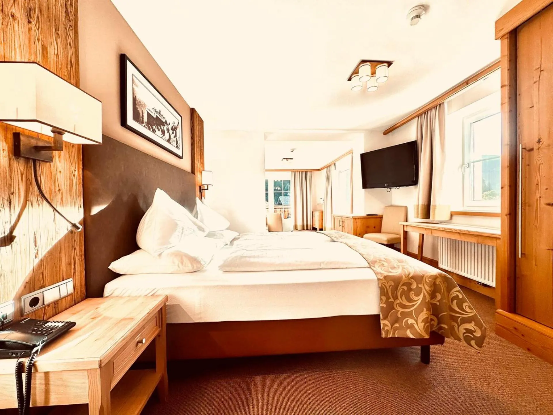 Bed in Hotel Das Urbisgut