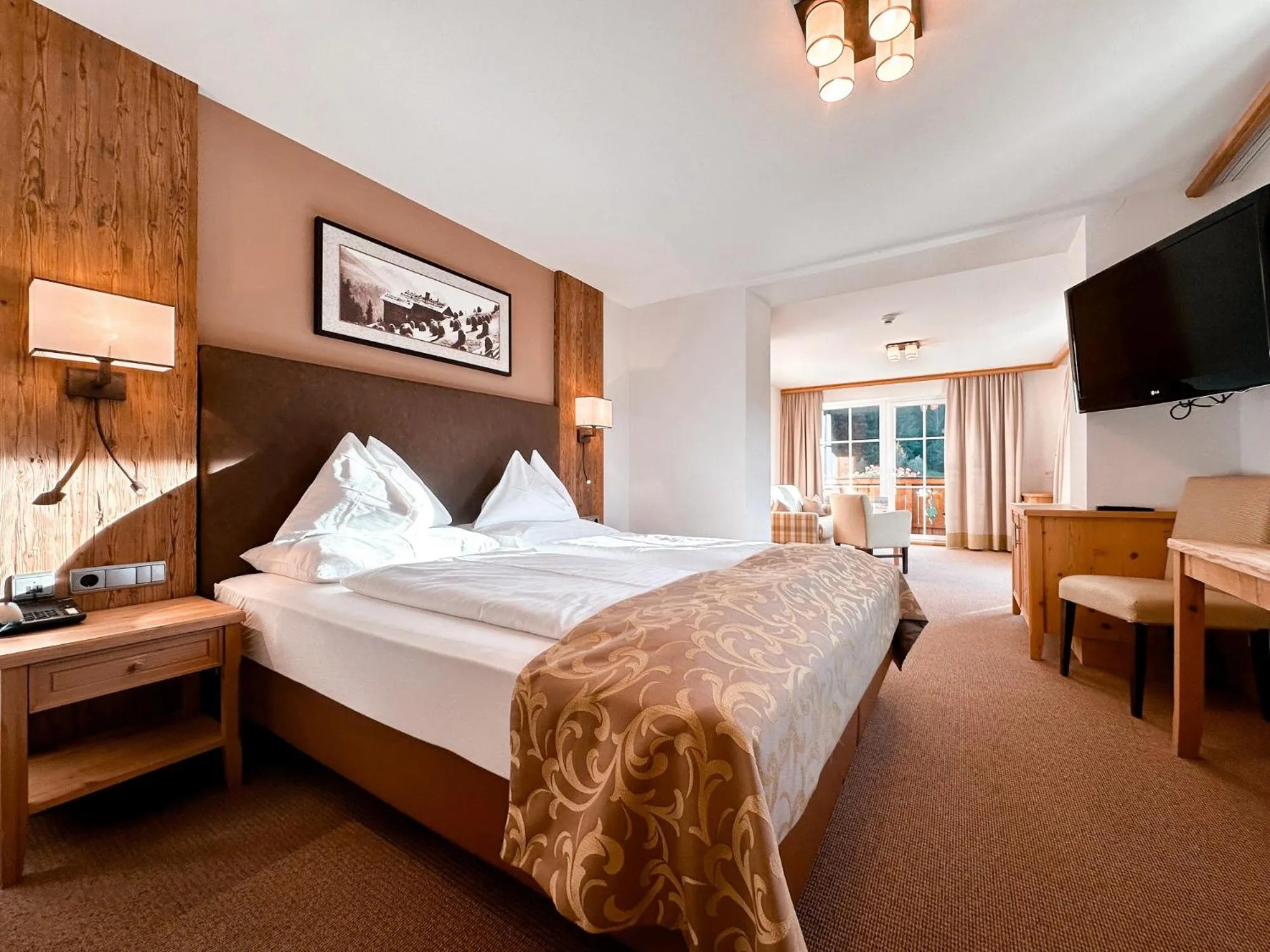 Bed in Hotel Das Urbisgut