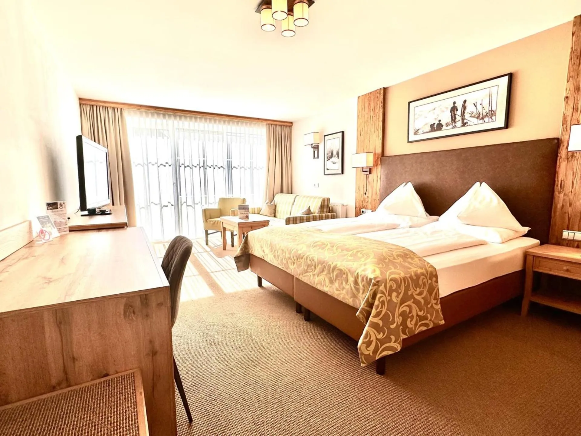 Bed in Hotel Das Urbisgut