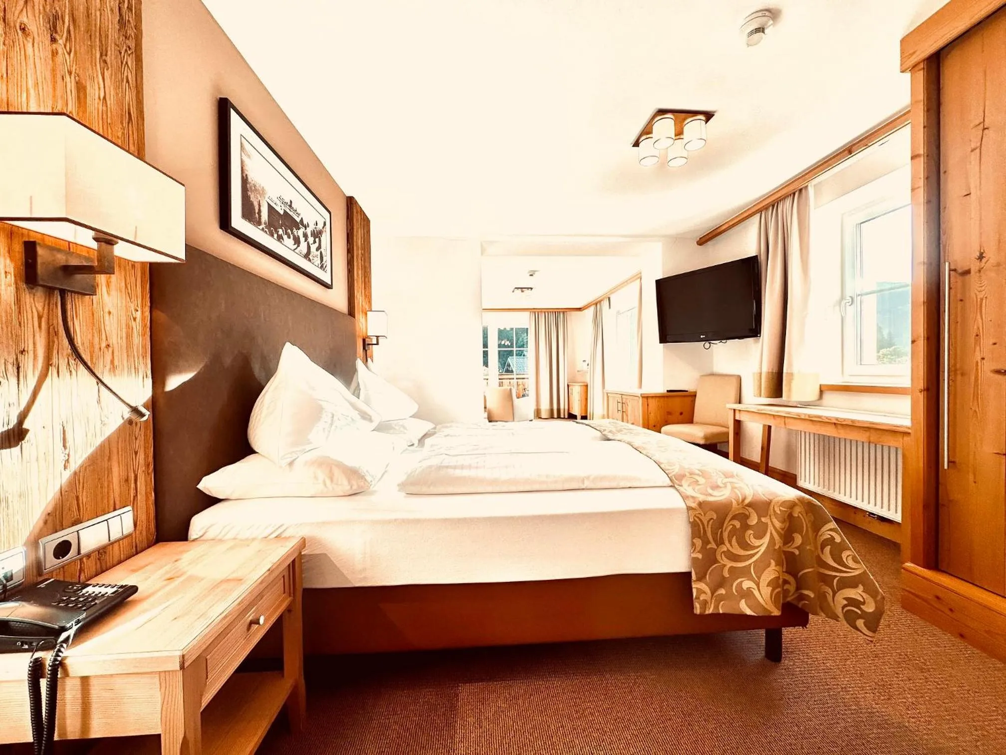 Bed in Hotel Das Urbisgut