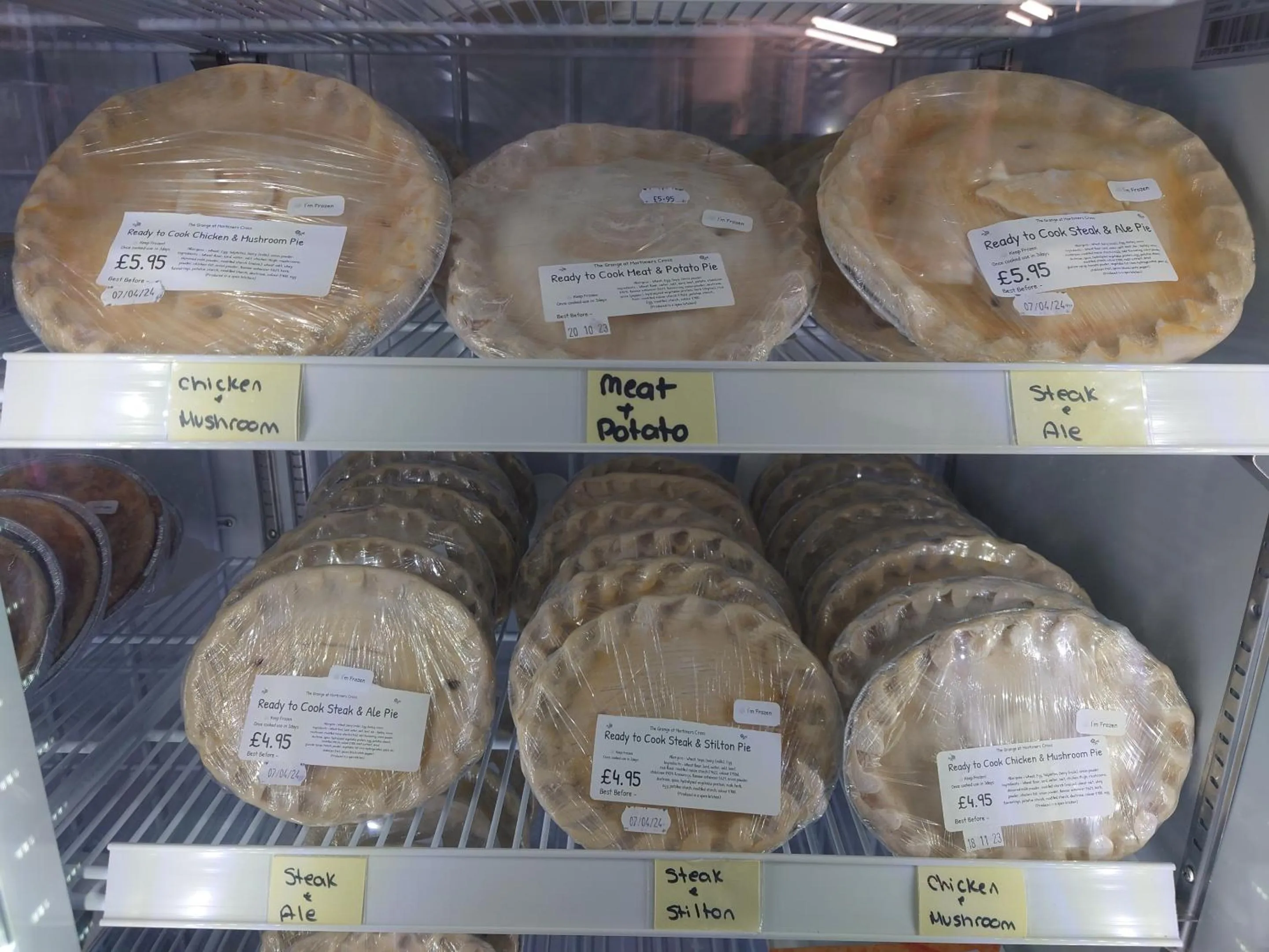 Food and drinks in The Grange at Mortimers Cross