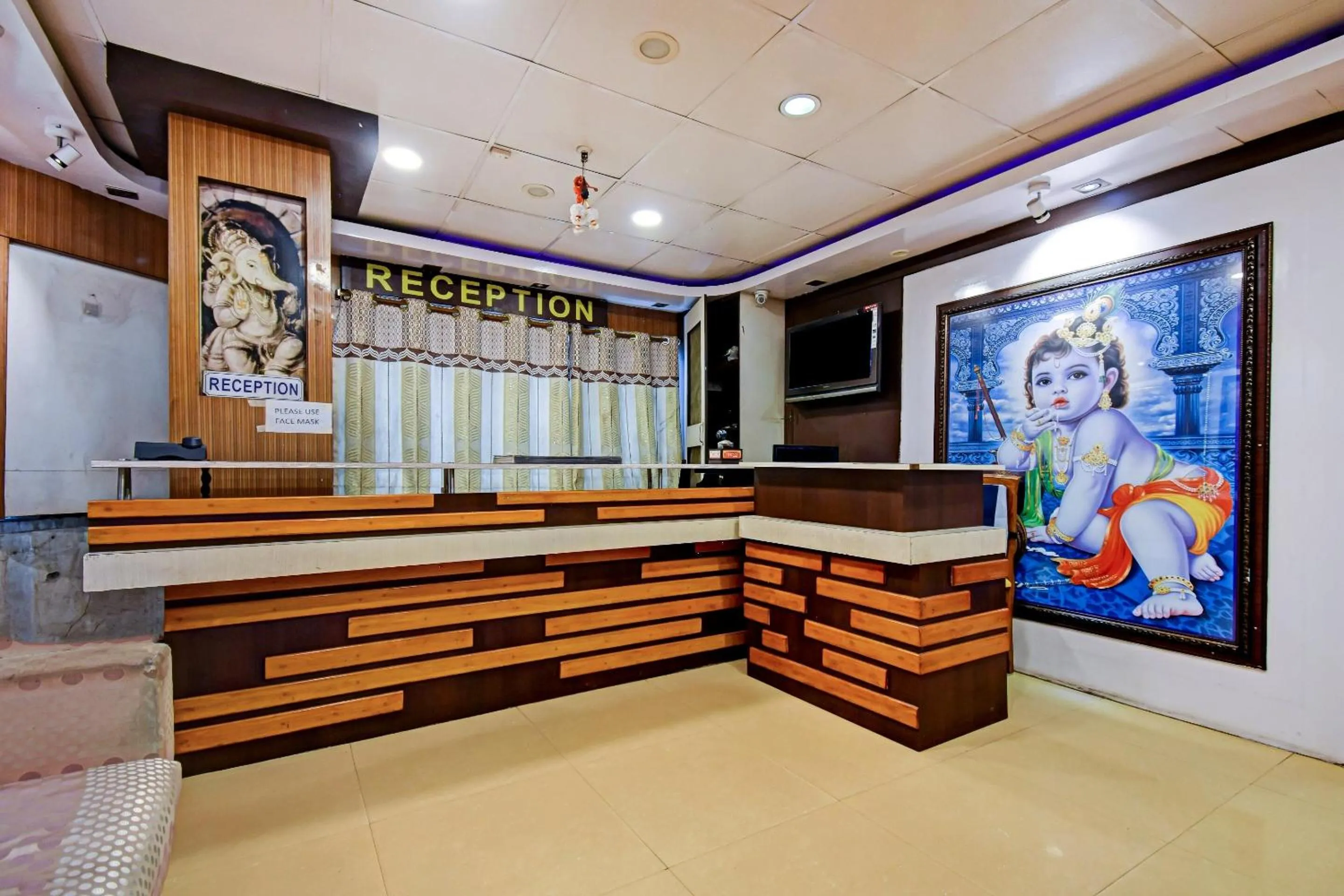 Lobby or reception in Hotel O Shree Krishna International