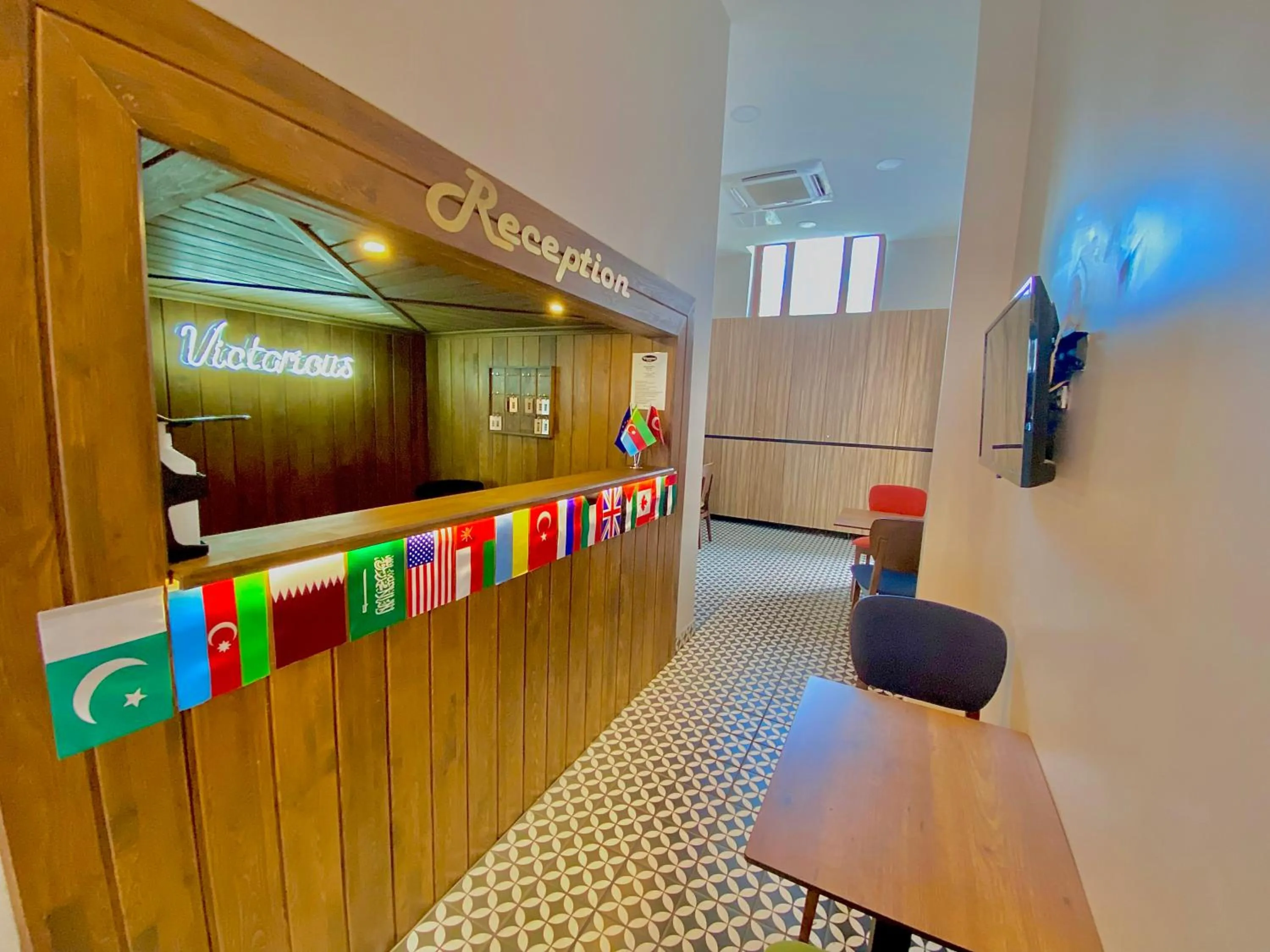 Lobby or reception in Victorious Hotel