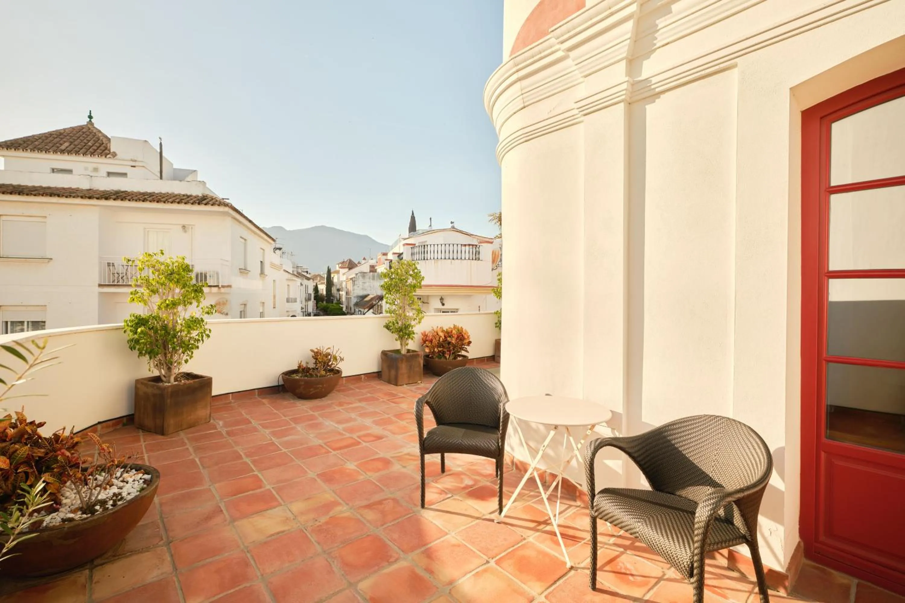 Balcony/Terrace in Hotel El Pilar Andalucia