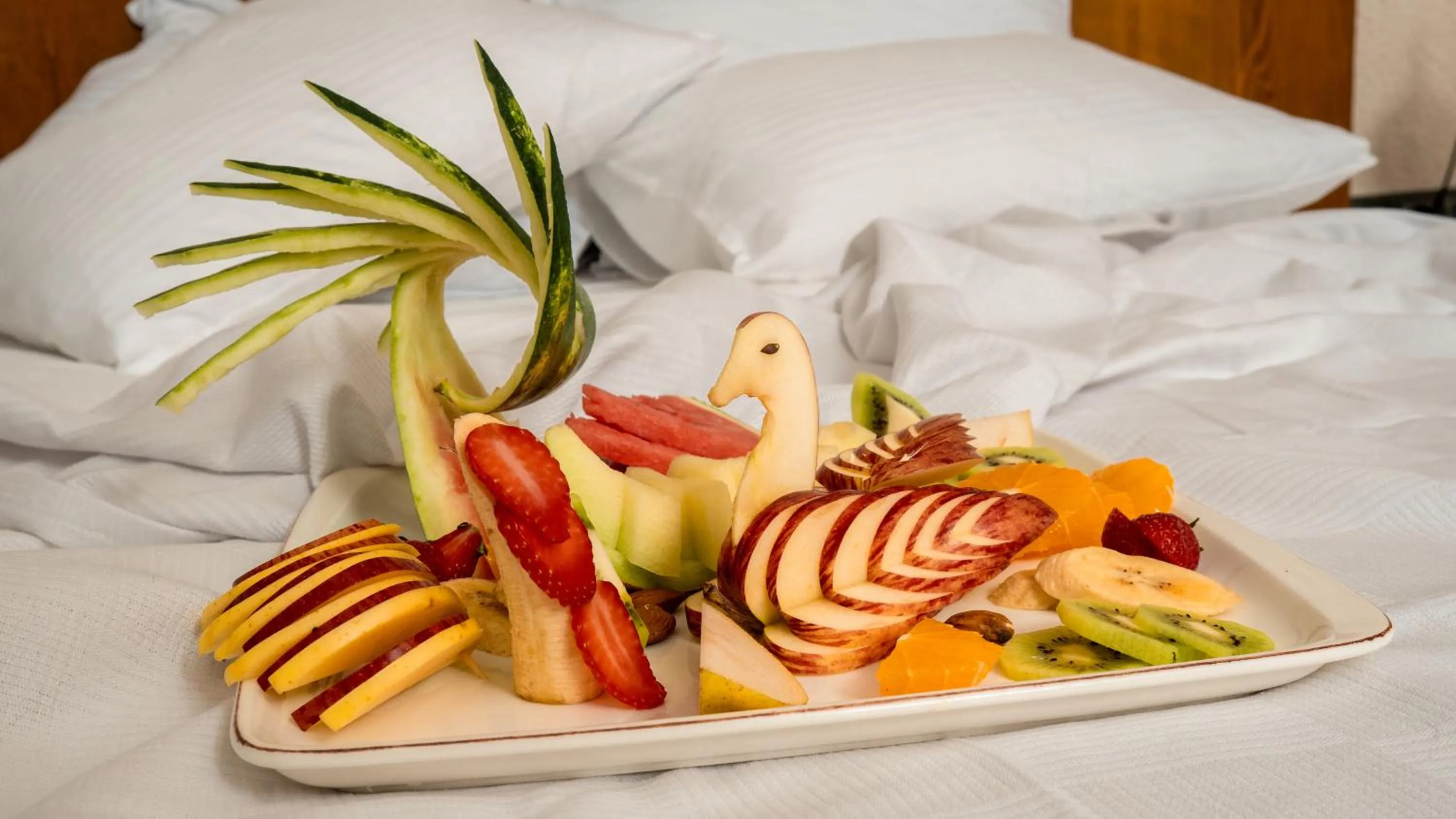 Food and drinks, Bed in Vista Del Amor Faralya