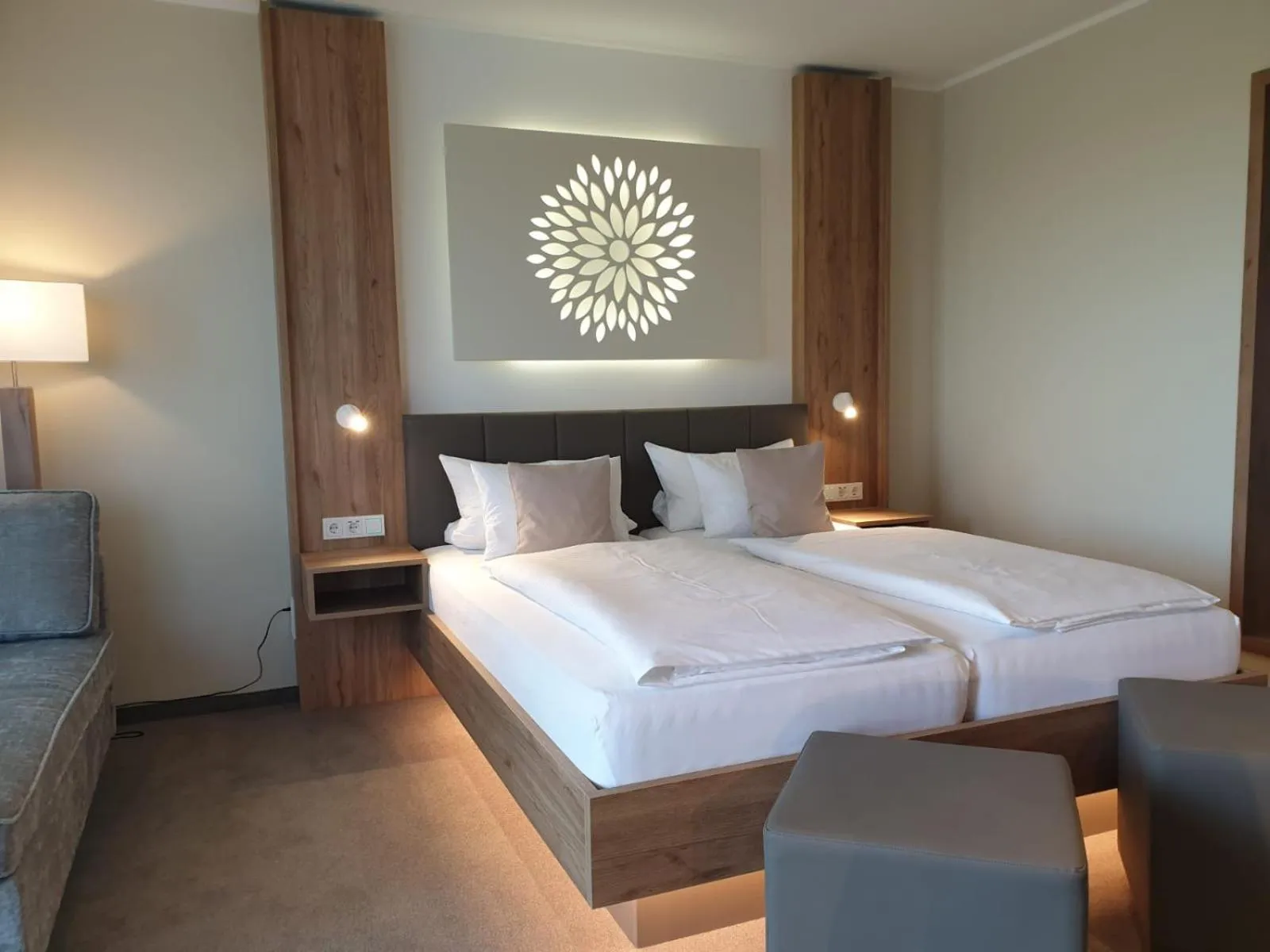 Bed in Landhotel Hermannshöhe