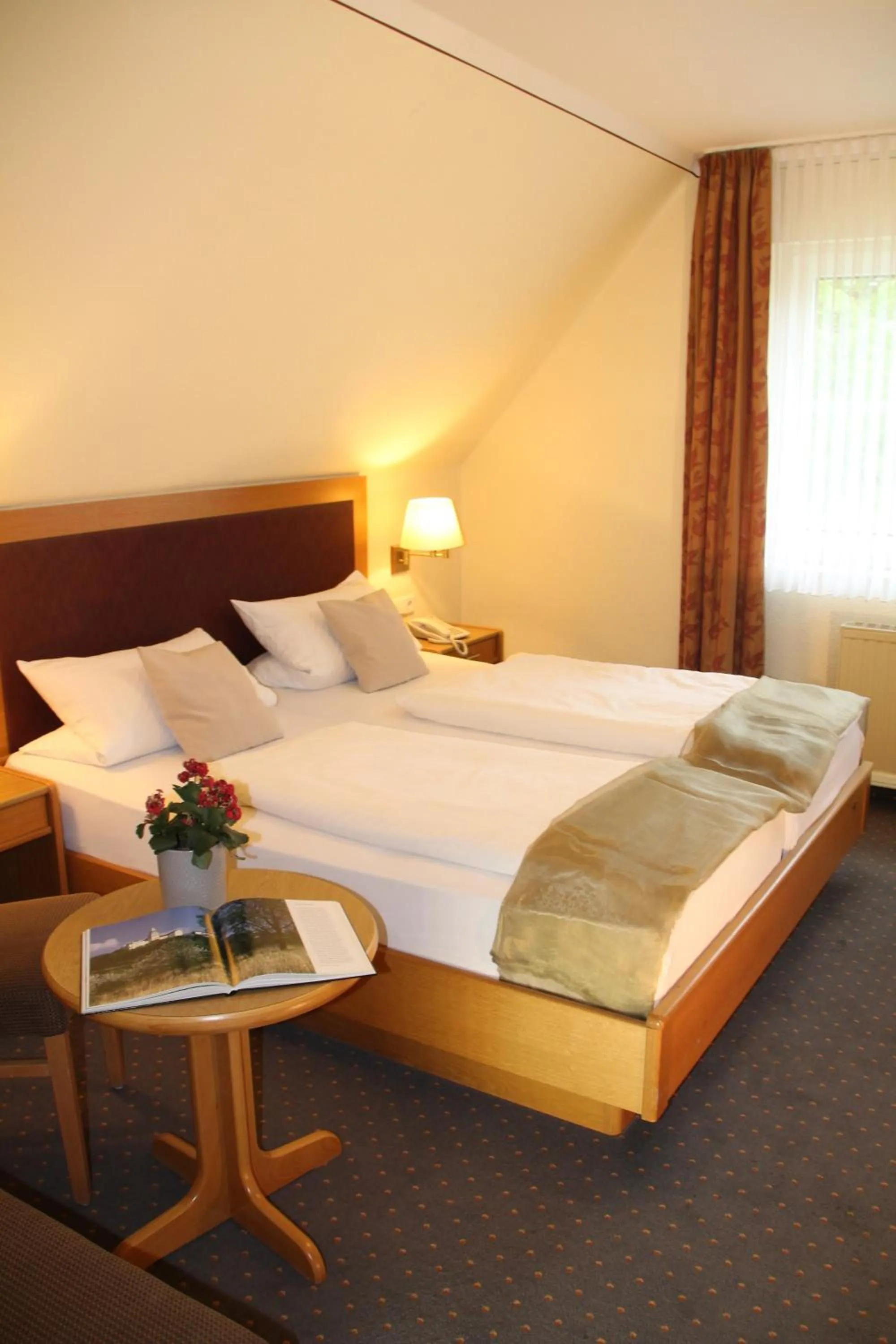 Bedroom, Bed in Landhotel Hermannshöhe