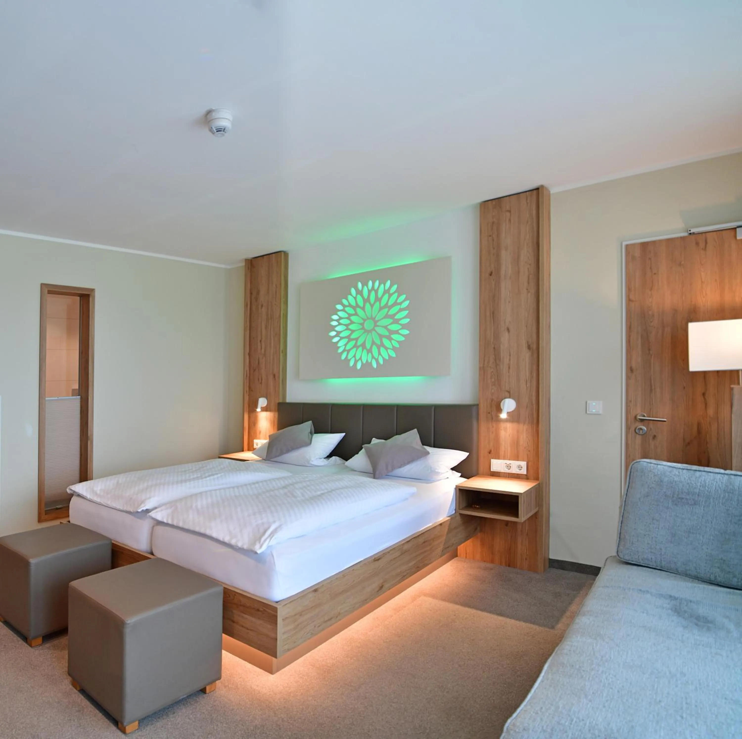 Bedroom, Bed in Landhotel Hermannshöhe