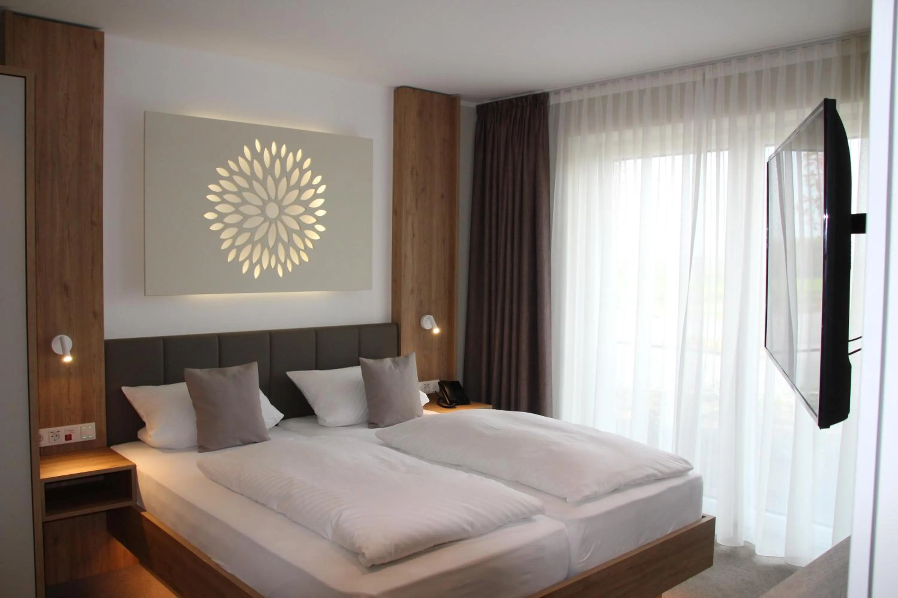 Bed in Landhotel Hermannshöhe