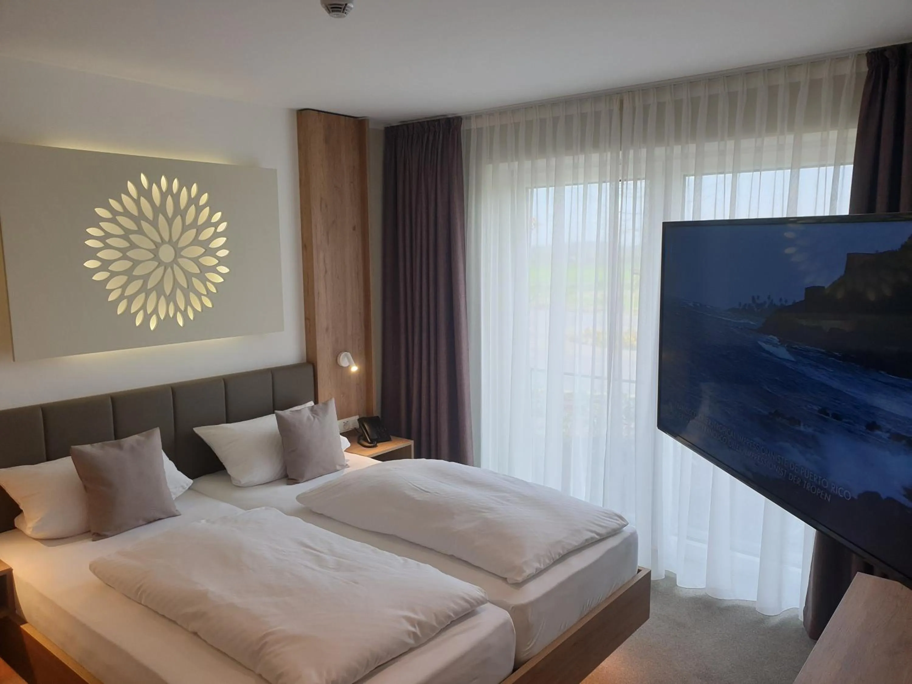 Bed in Landhotel Hermannshöhe