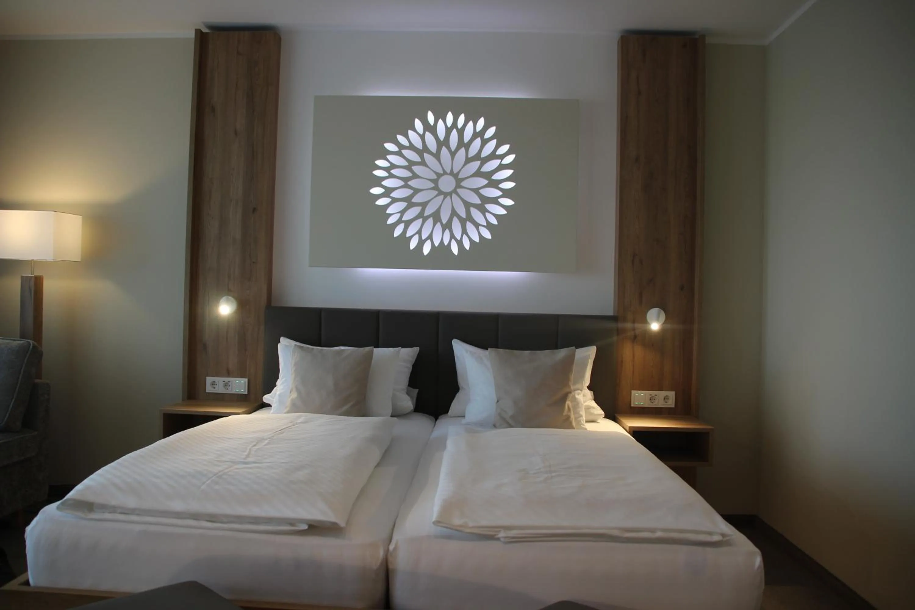 Bed in Landhotel Hermannshöhe