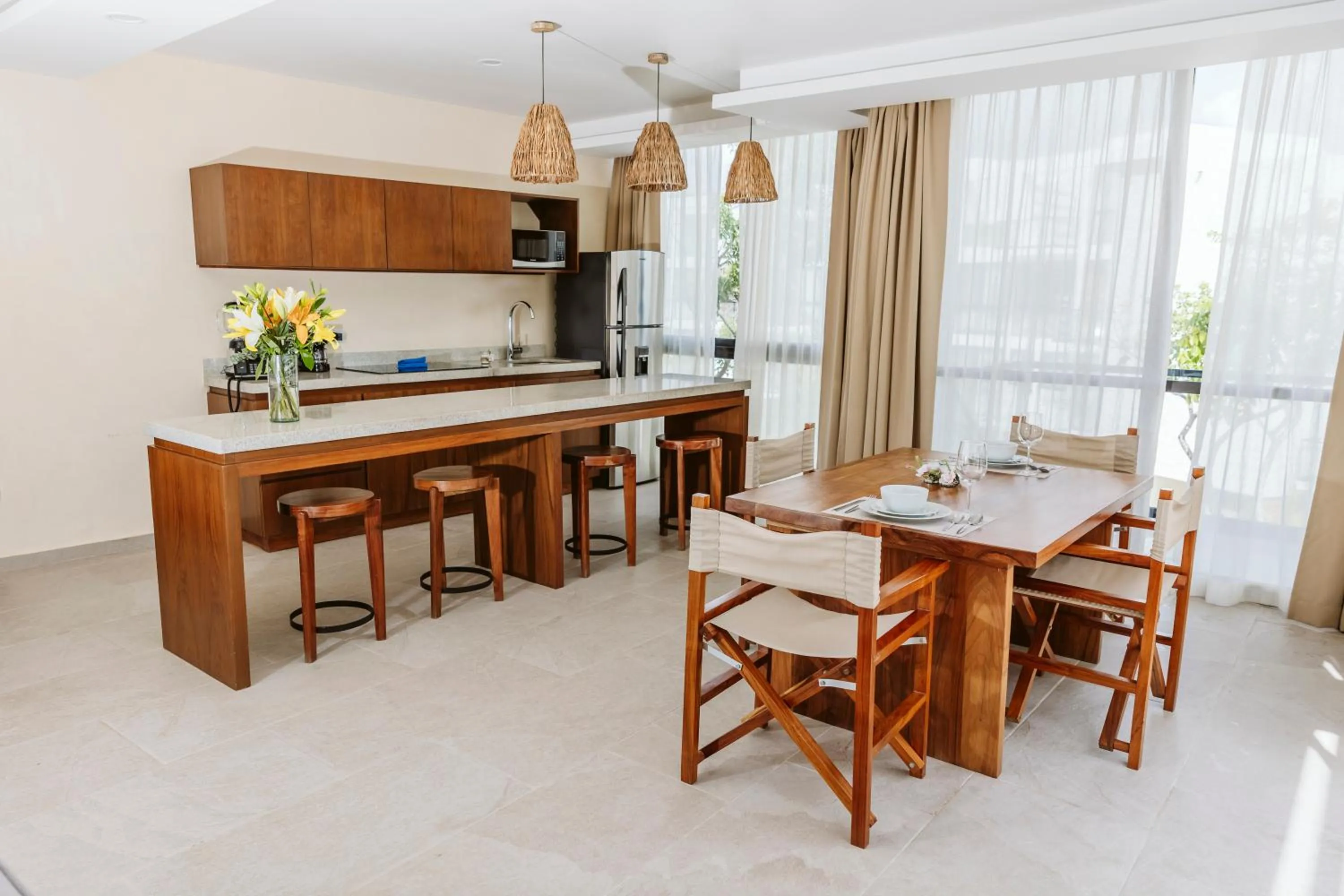 Kitchen or kitchenette in The Waves Tulum by BNB Experience