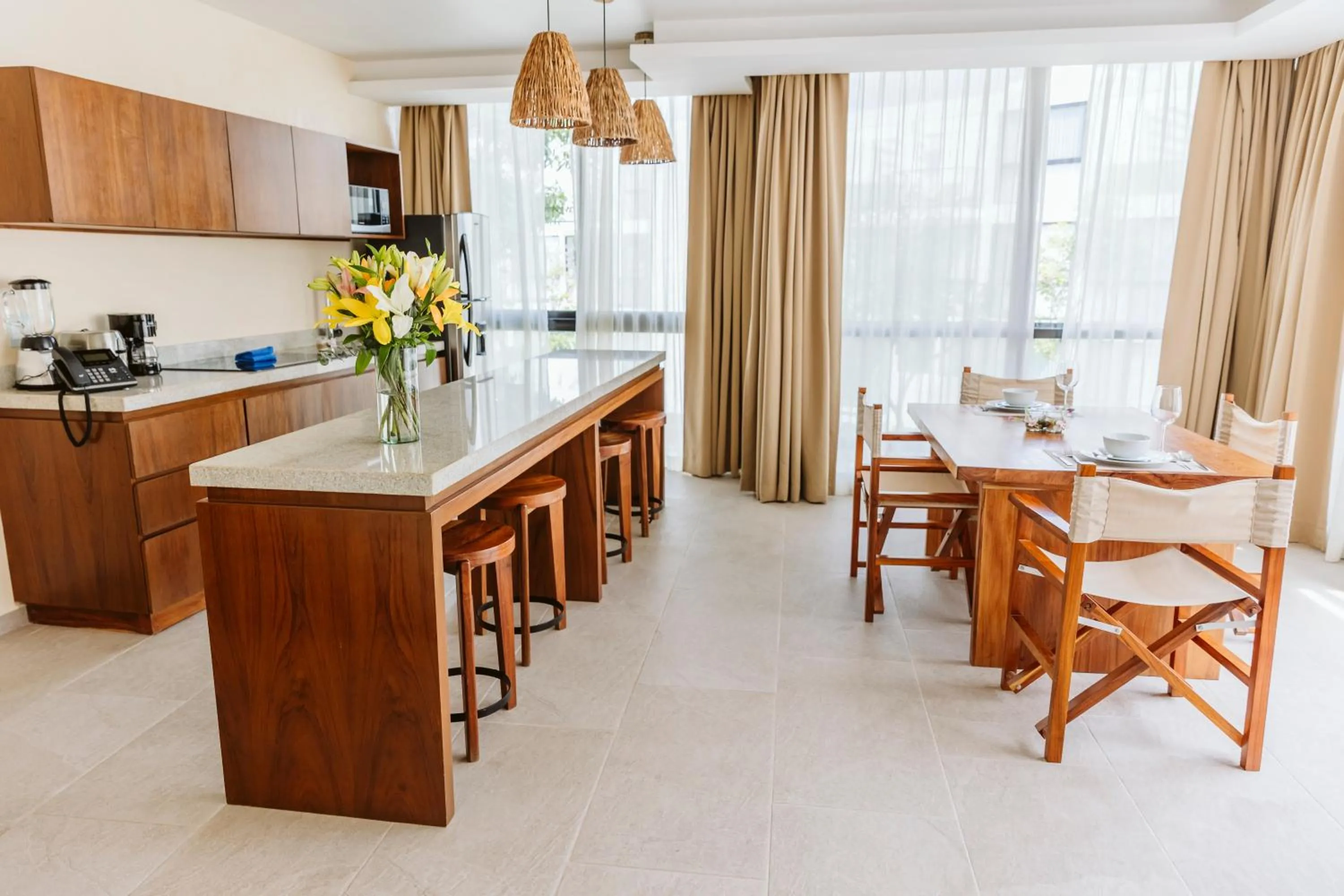 Kitchen or kitchenette in The Waves Tulum by BNB Experience