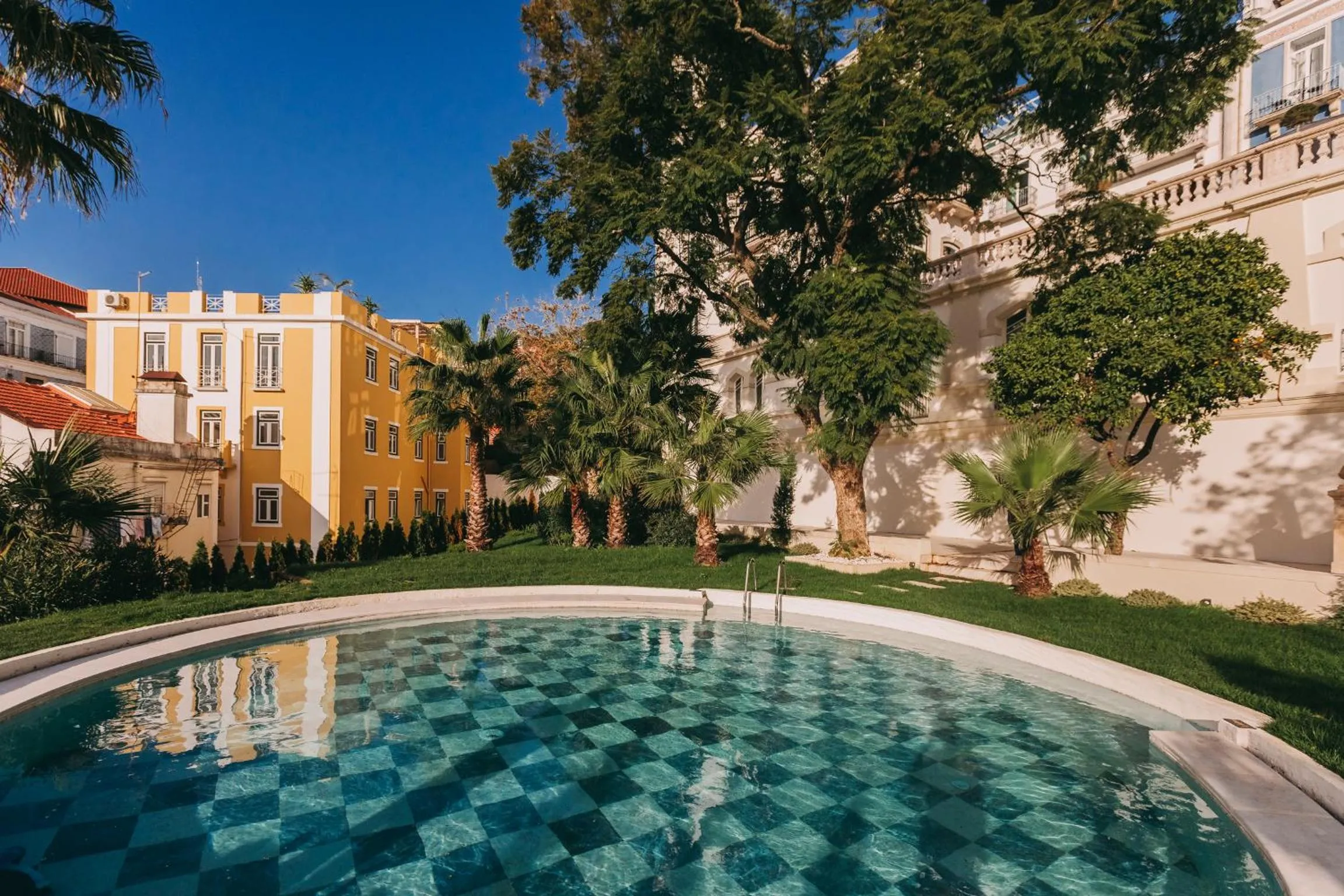 Swimming pool in Torel Palace Lisbon