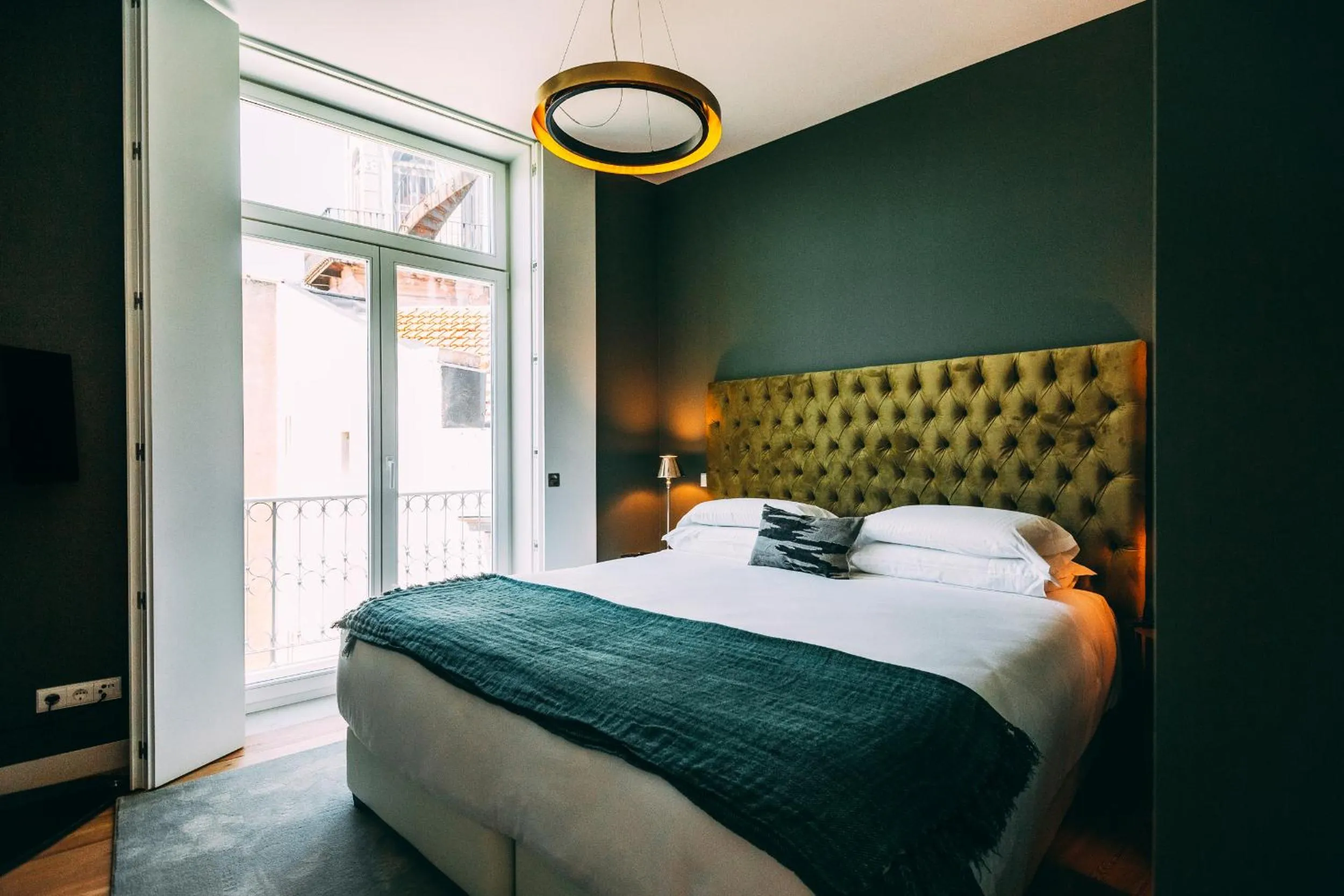 Bedroom, Bed in Torel Palace Lisbon