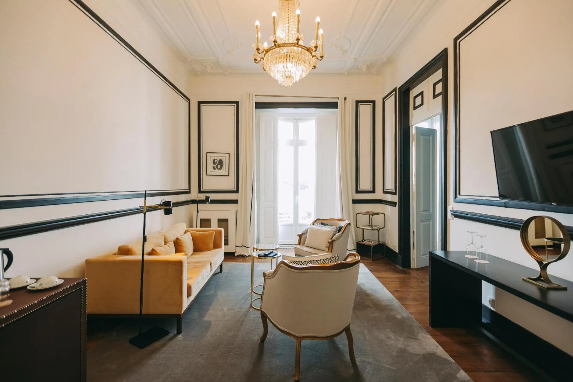 Living room in Torel Palace Lisbon