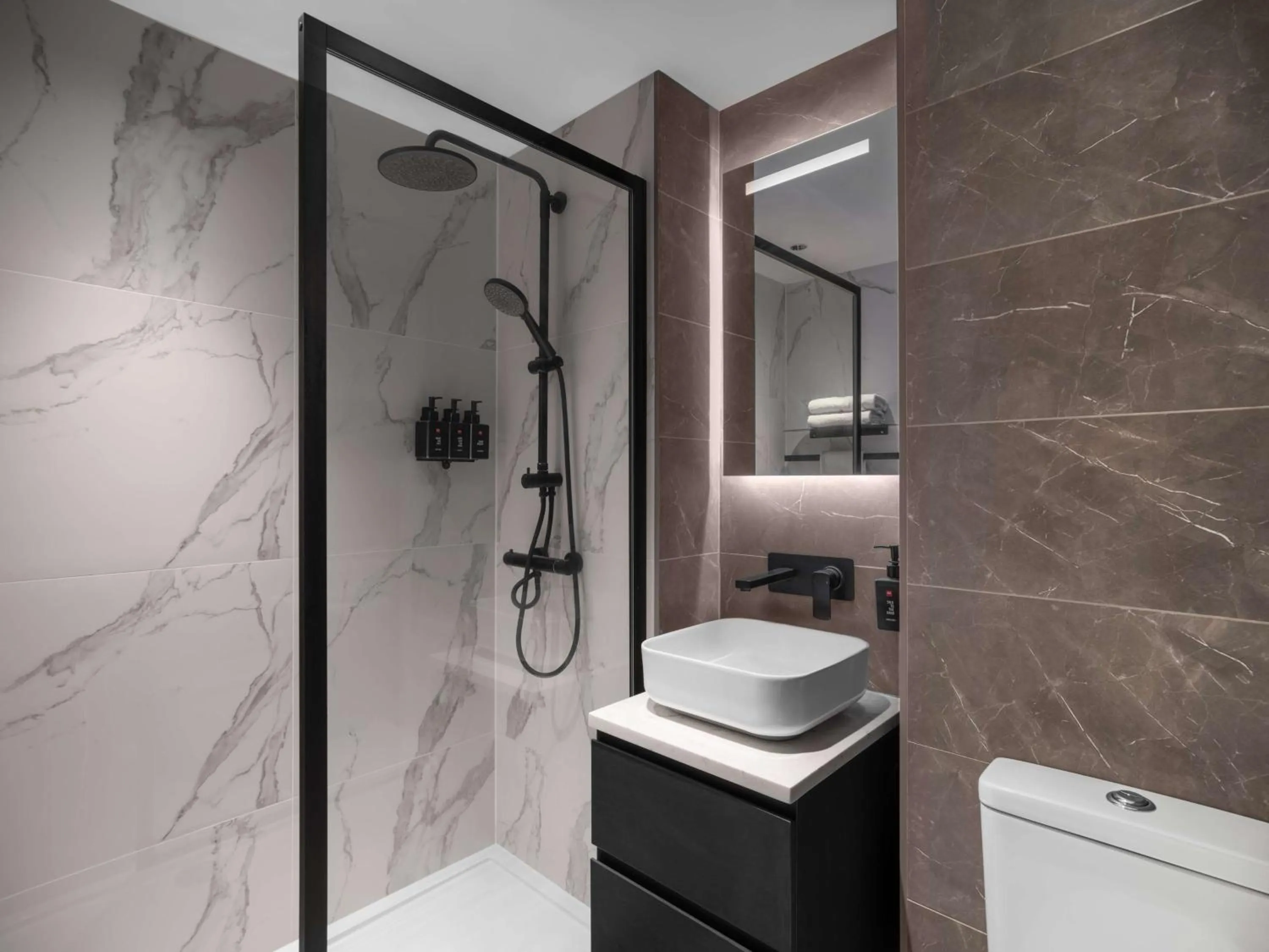 Bathroom in Radisson RED London Gatwick Airport