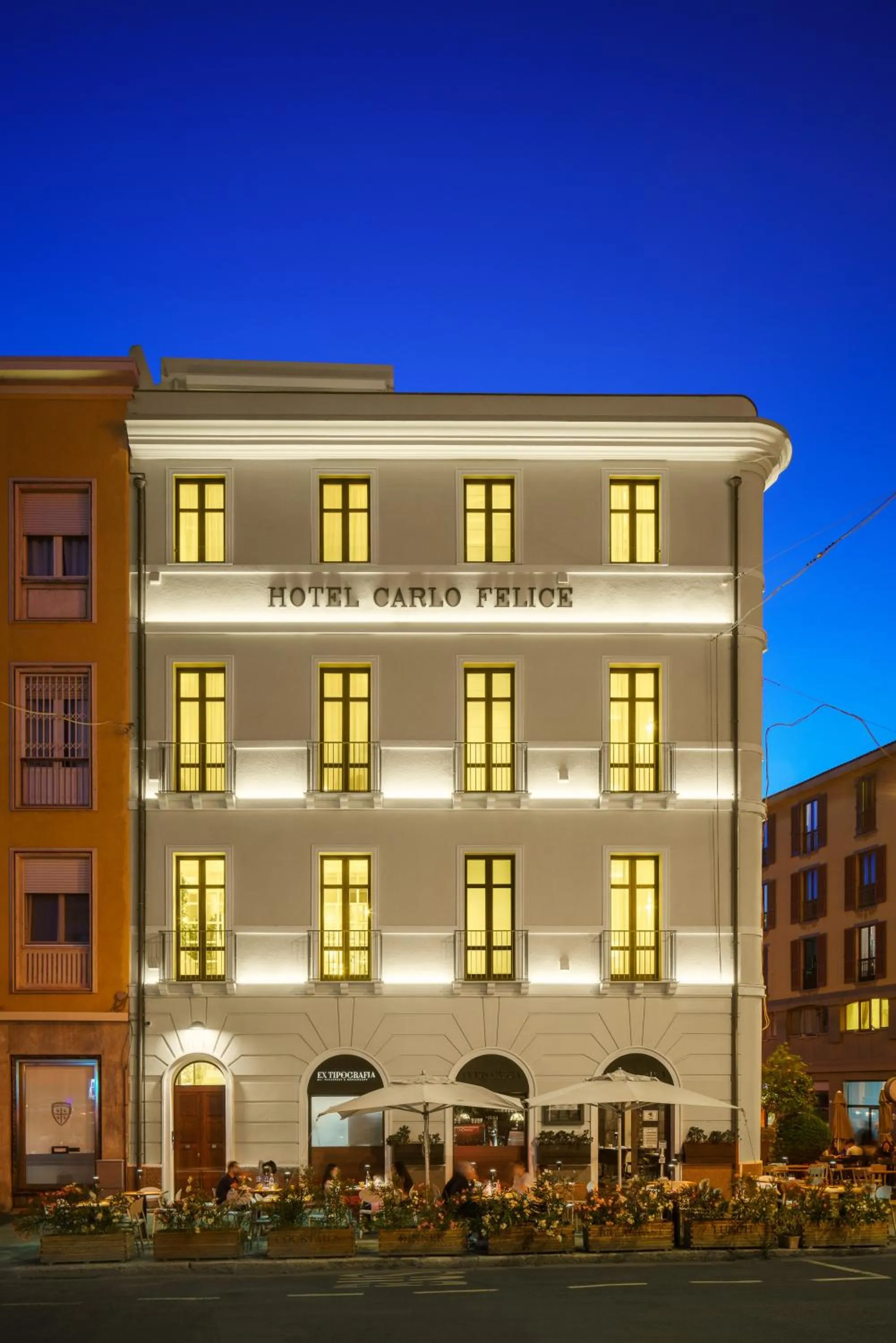 Property building in Boutique Hotel Carlo Felice