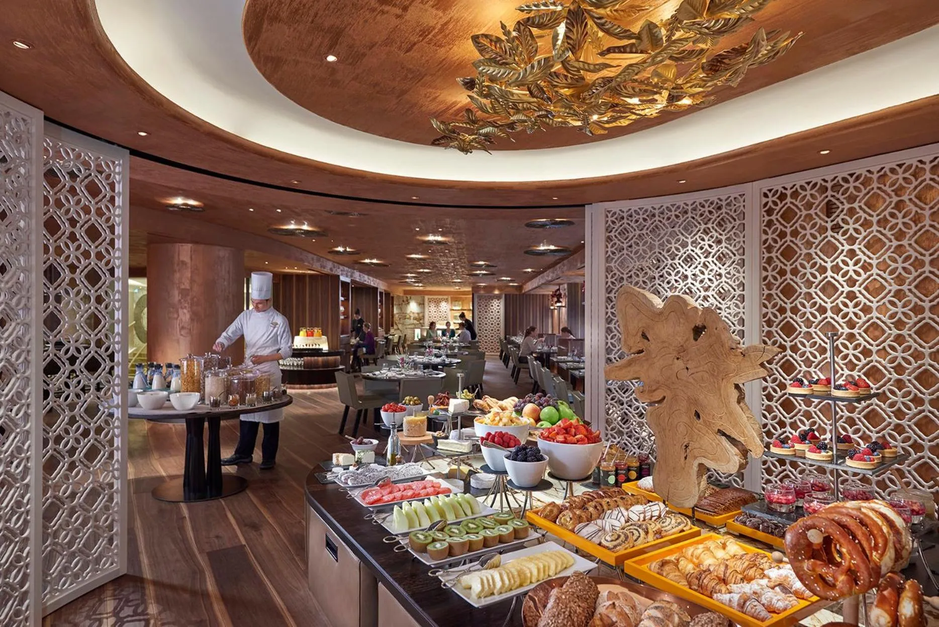Buffet breakfast in Mandarin Oriental, Munich