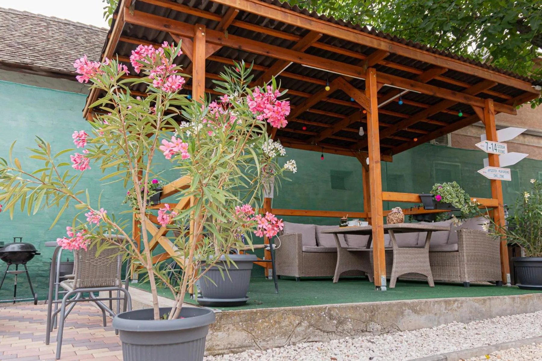 Patio in Hagyma Panzió Makó