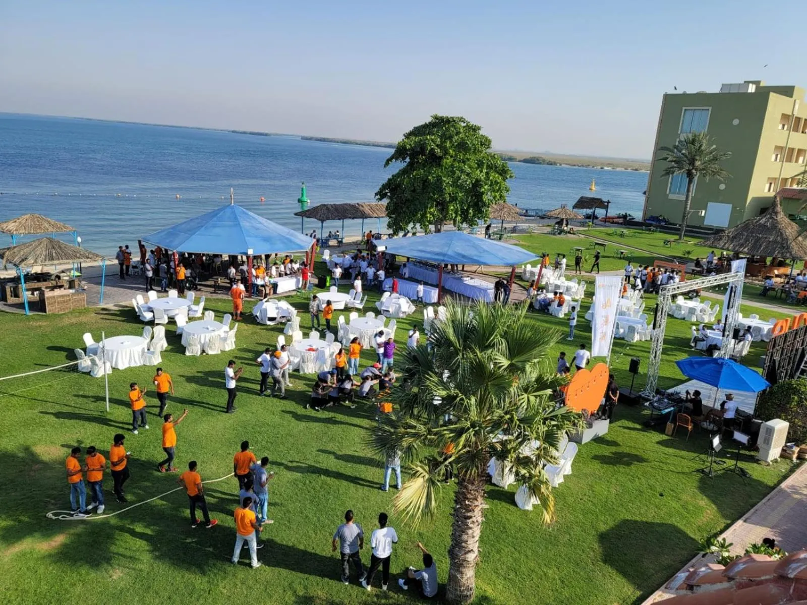 Garden in Flamingo Beach Hotel