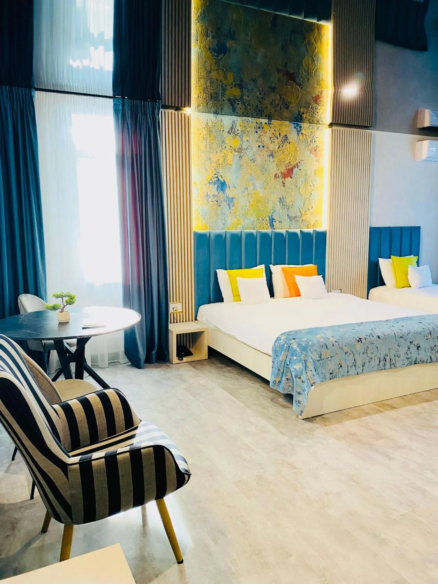 Bed in HOTEL MAREA NEAGRA Mamaia