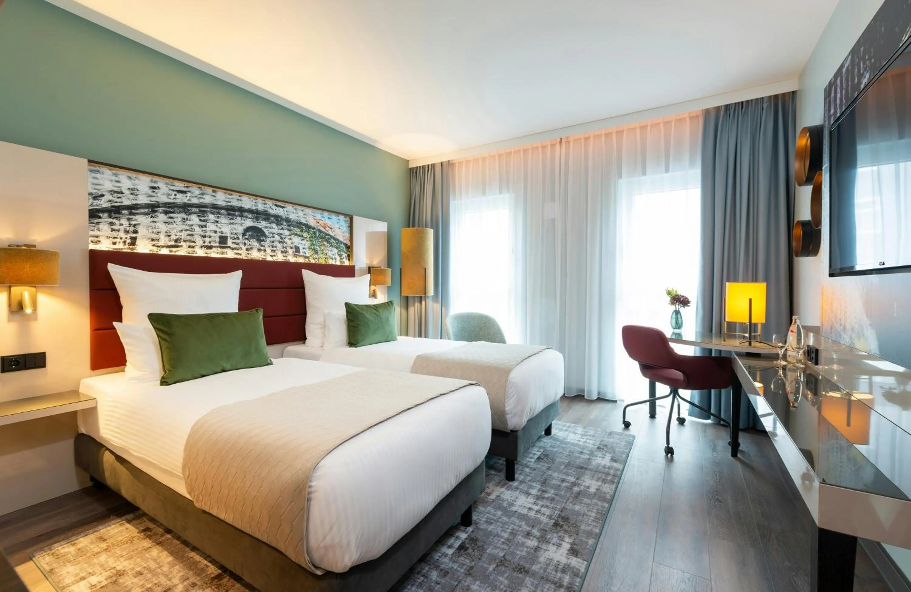 Photo of the whole room, Bed in Leonardo Hotel Augsburg