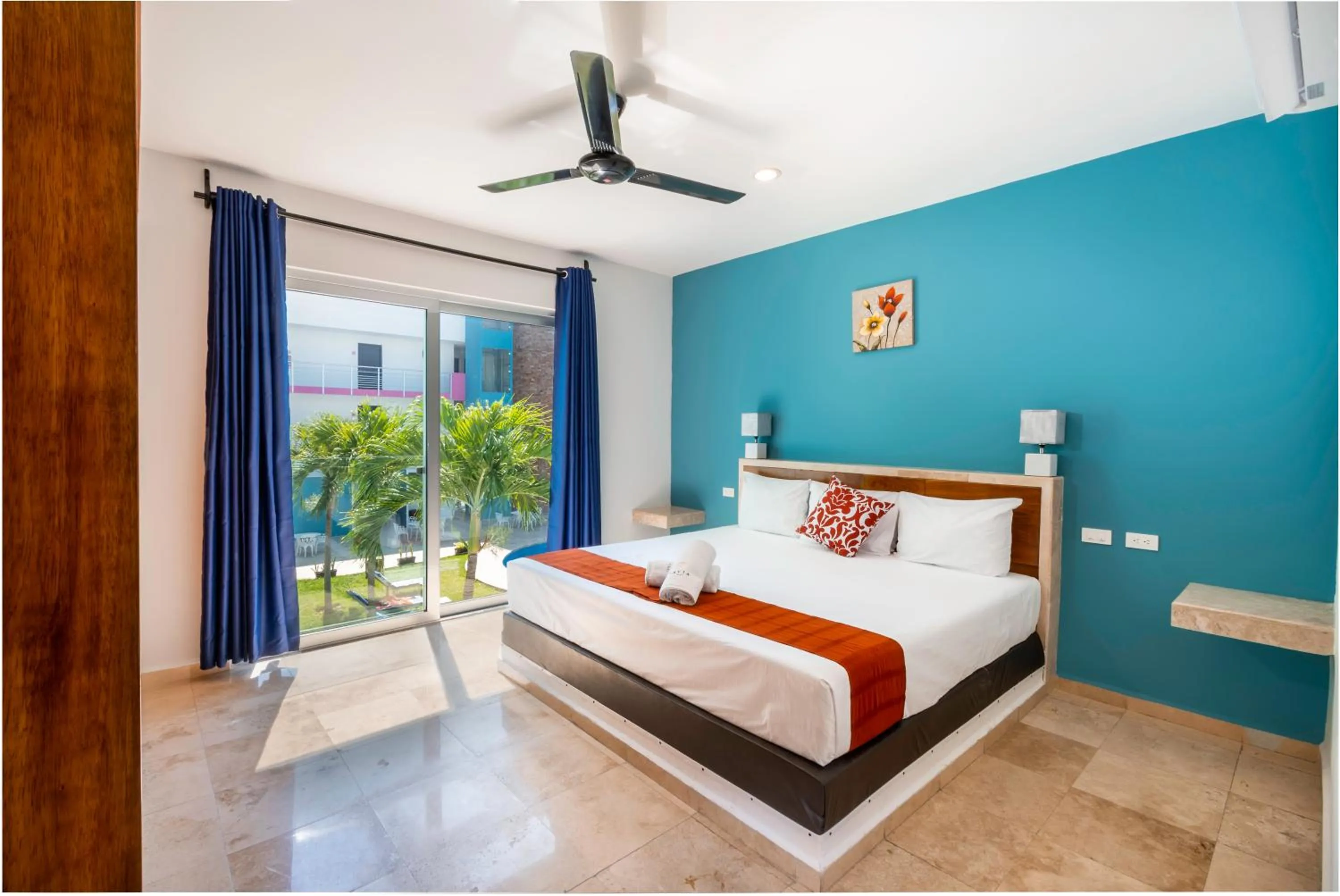 View (from property/room), Bed in Hotel Playa Encantada