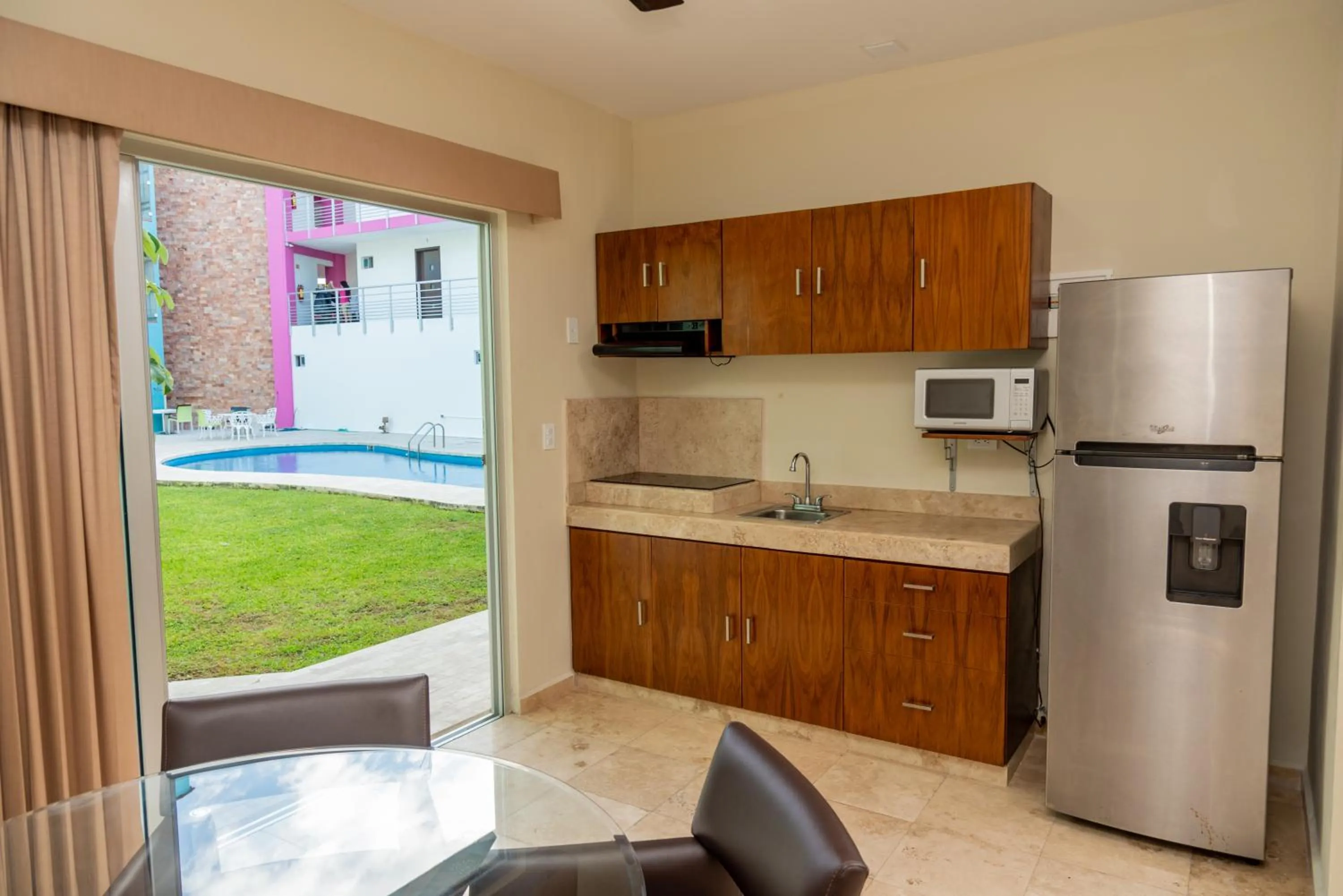 Kitchen or kitchenette in Hotel Playa Encantada