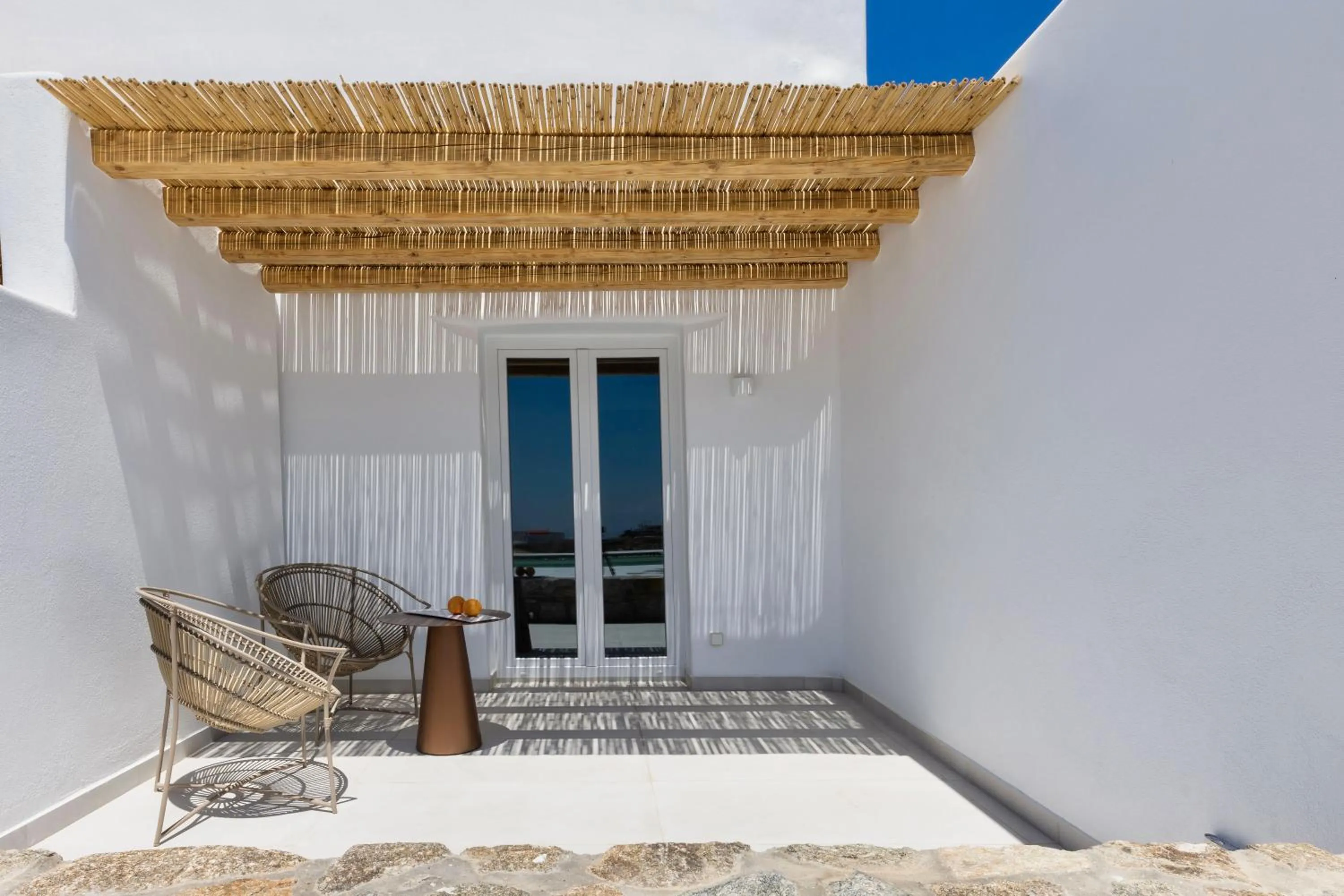 Balcony/Terrace in Adama Mykonos Boutique Hotel