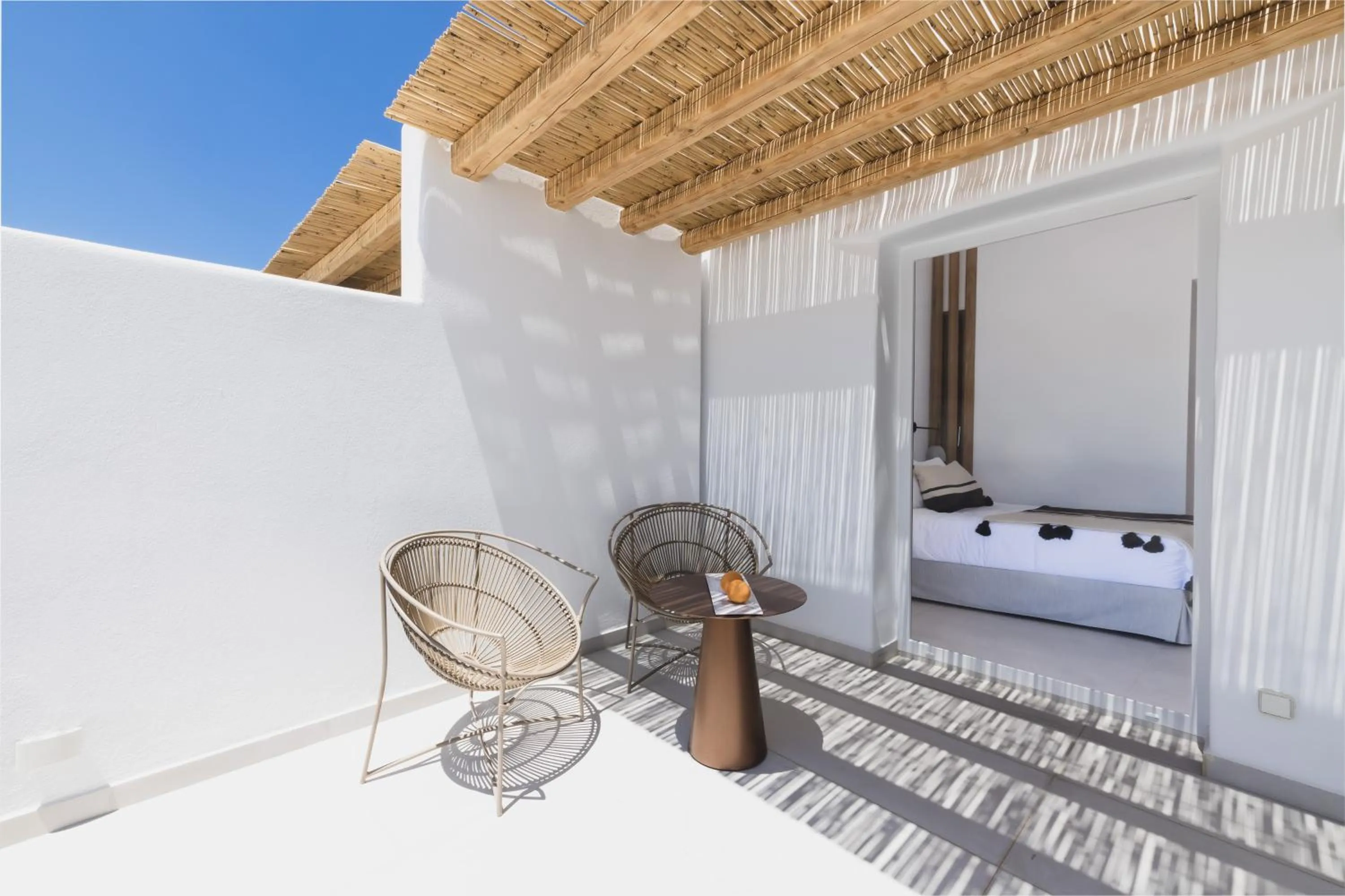 Balcony/Terrace in Adama Mykonos Boutique Hotel