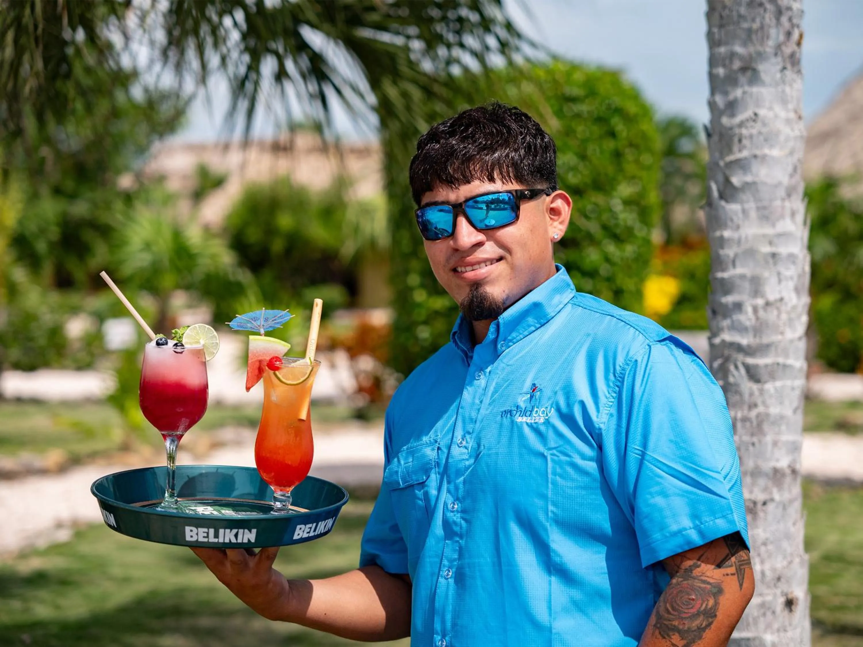 Staff in Orchid Bay Resort